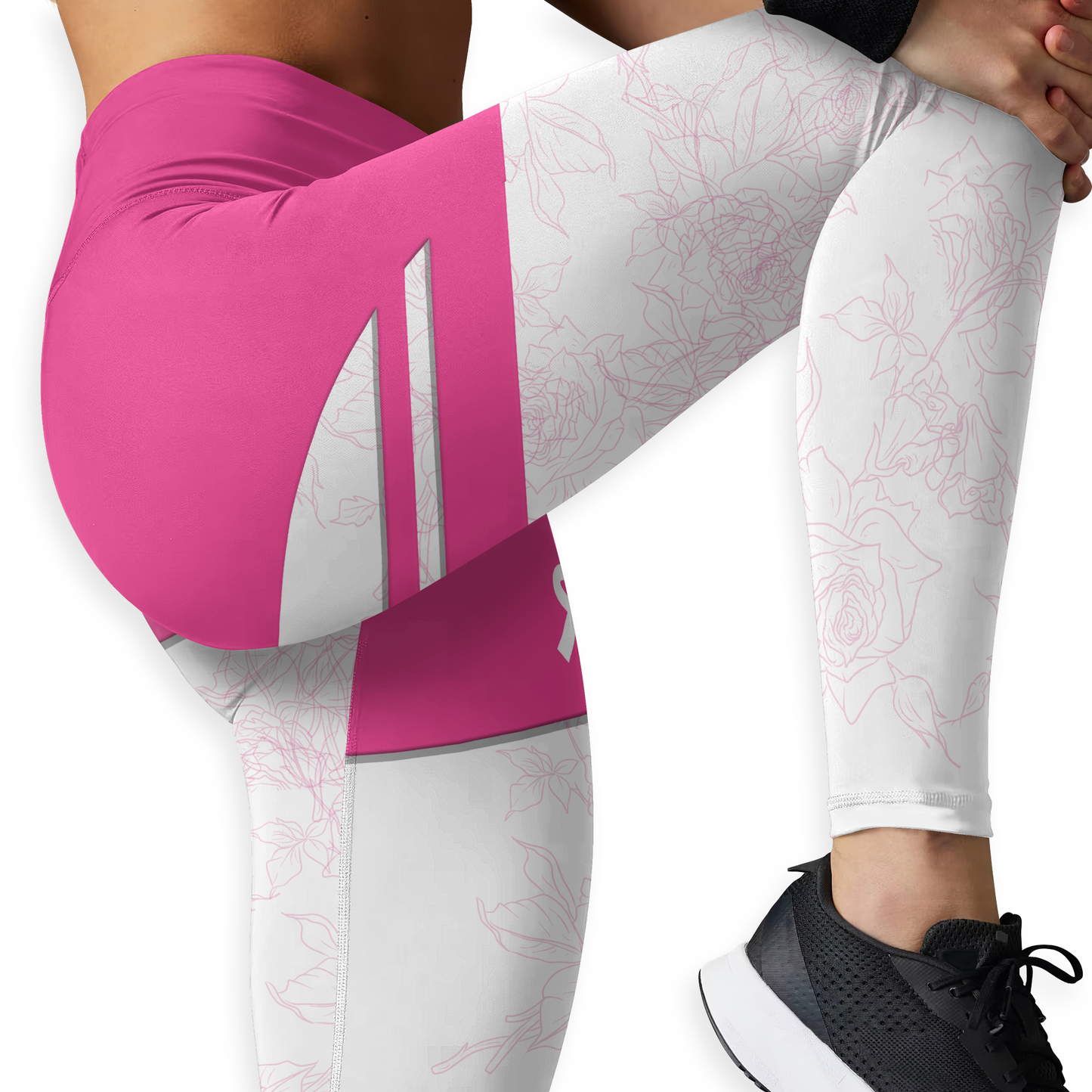 Personalized Fight Like A Black Girl - Combo Legging Tanktop Breast Cancer Awareness, Custom Choo