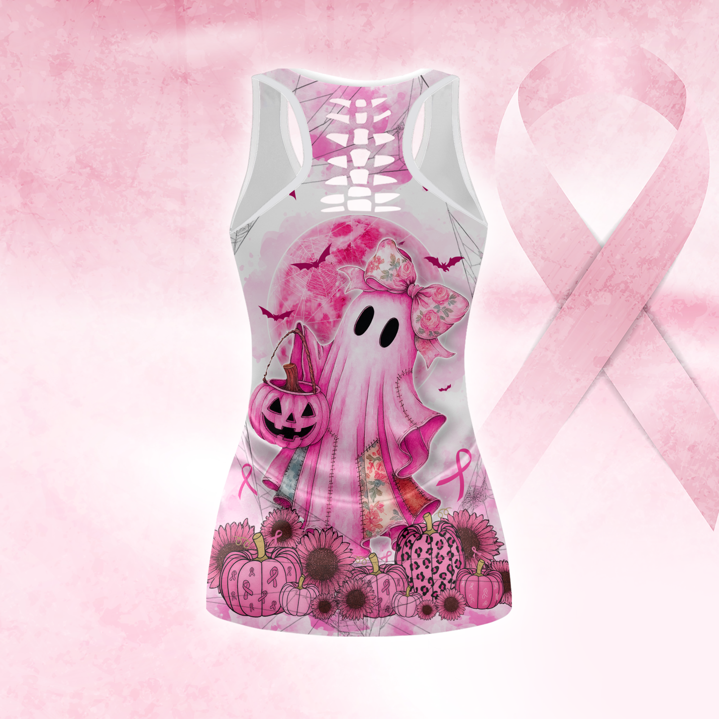 In October We Wear Pink - Combo Legging Tanktop Breast Cancer Awareness