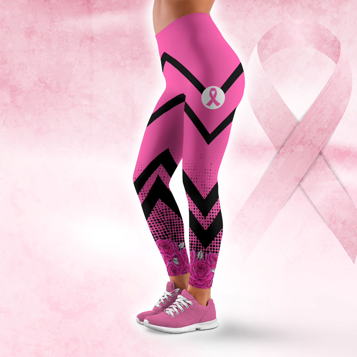 Breast Cancer Awareness Black Woman Art All-Over Print Outfit
