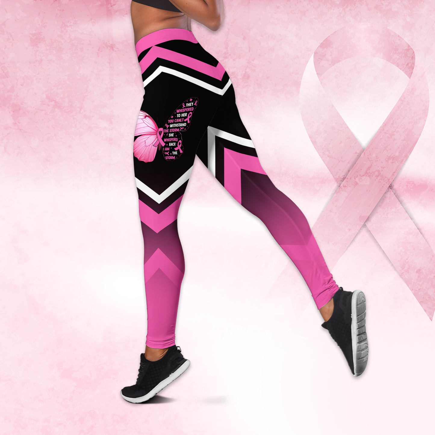 Breast Cancer Warrior - Combo Legging Breast Cancer Awareness