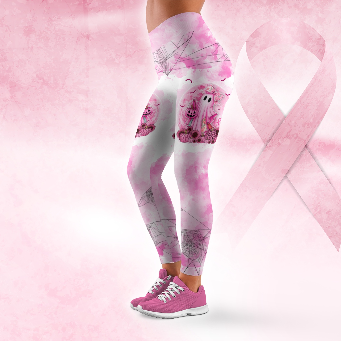 In October We Wear Pink - Combo Legging Tanktop Breast Cancer Awareness