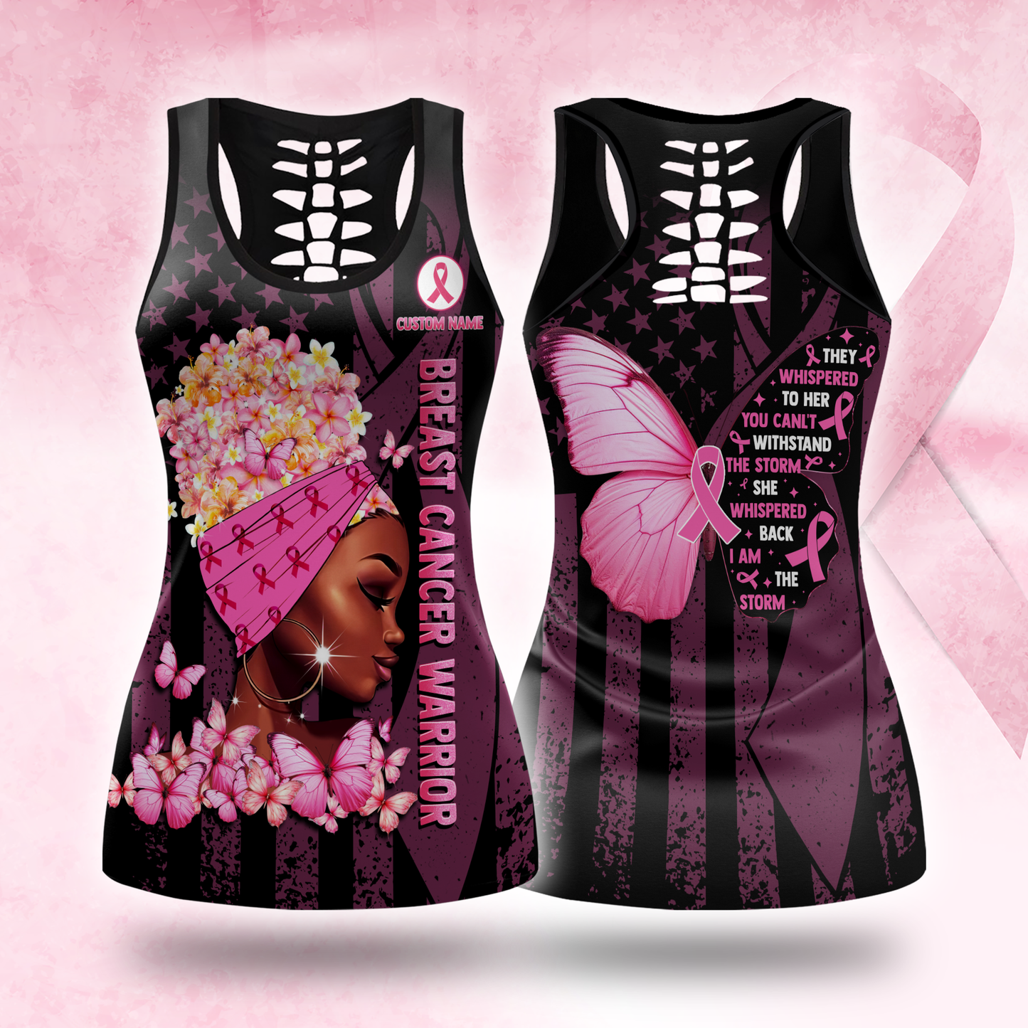 Breast Cancer Warrior - Combo Legging Breast Cancer Awareness