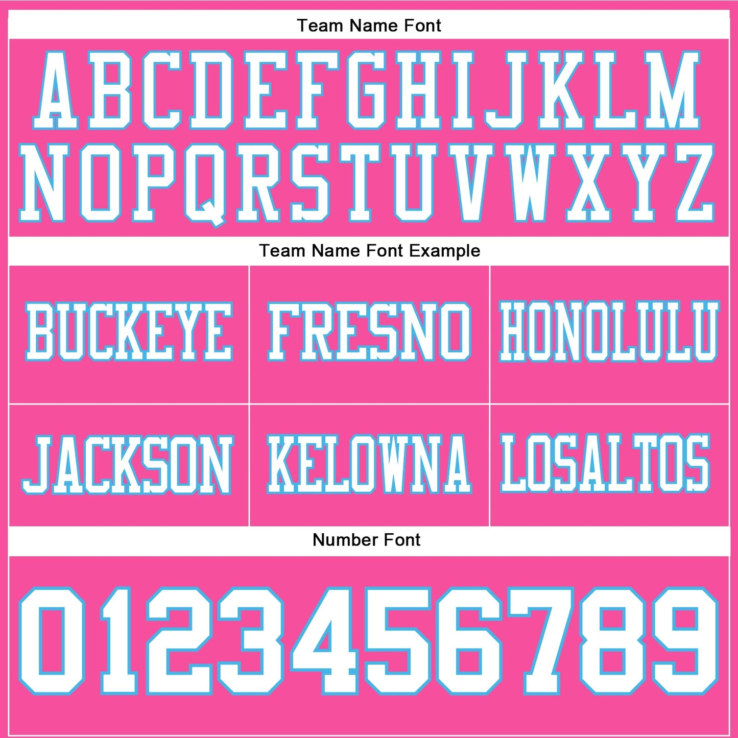 Custom Pink White-Sky Blue Authentic Football Jersey