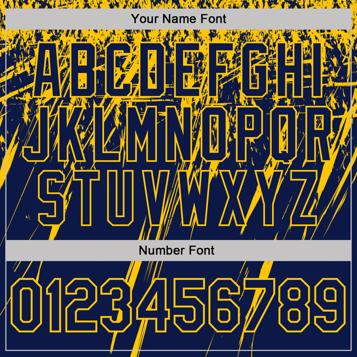 Custom Navy-Yellow Distressed Scratch Brush Stroke Performance Polo Shirt
