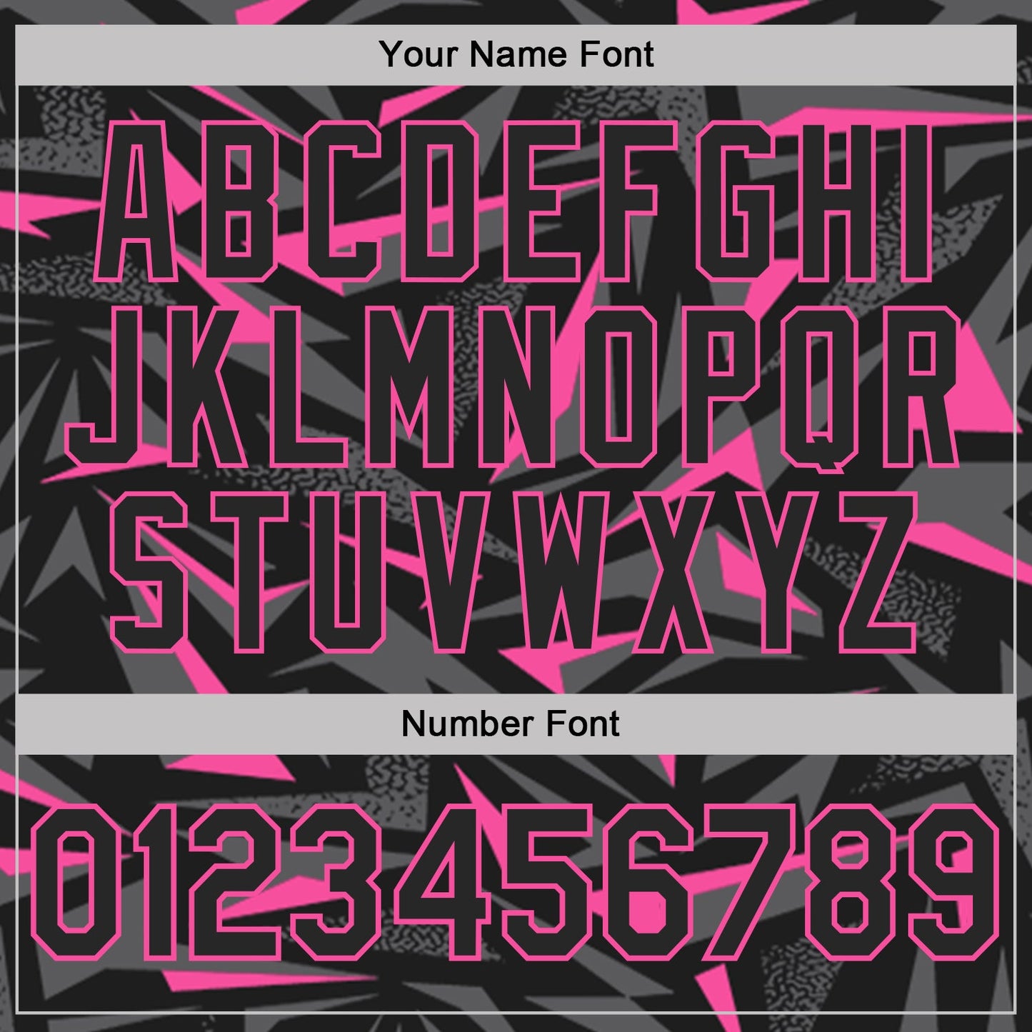 Custom Black Steel Gray-Pink Cyber Mecha E-sport Geometric Shards Spike Performance Polo Shirt