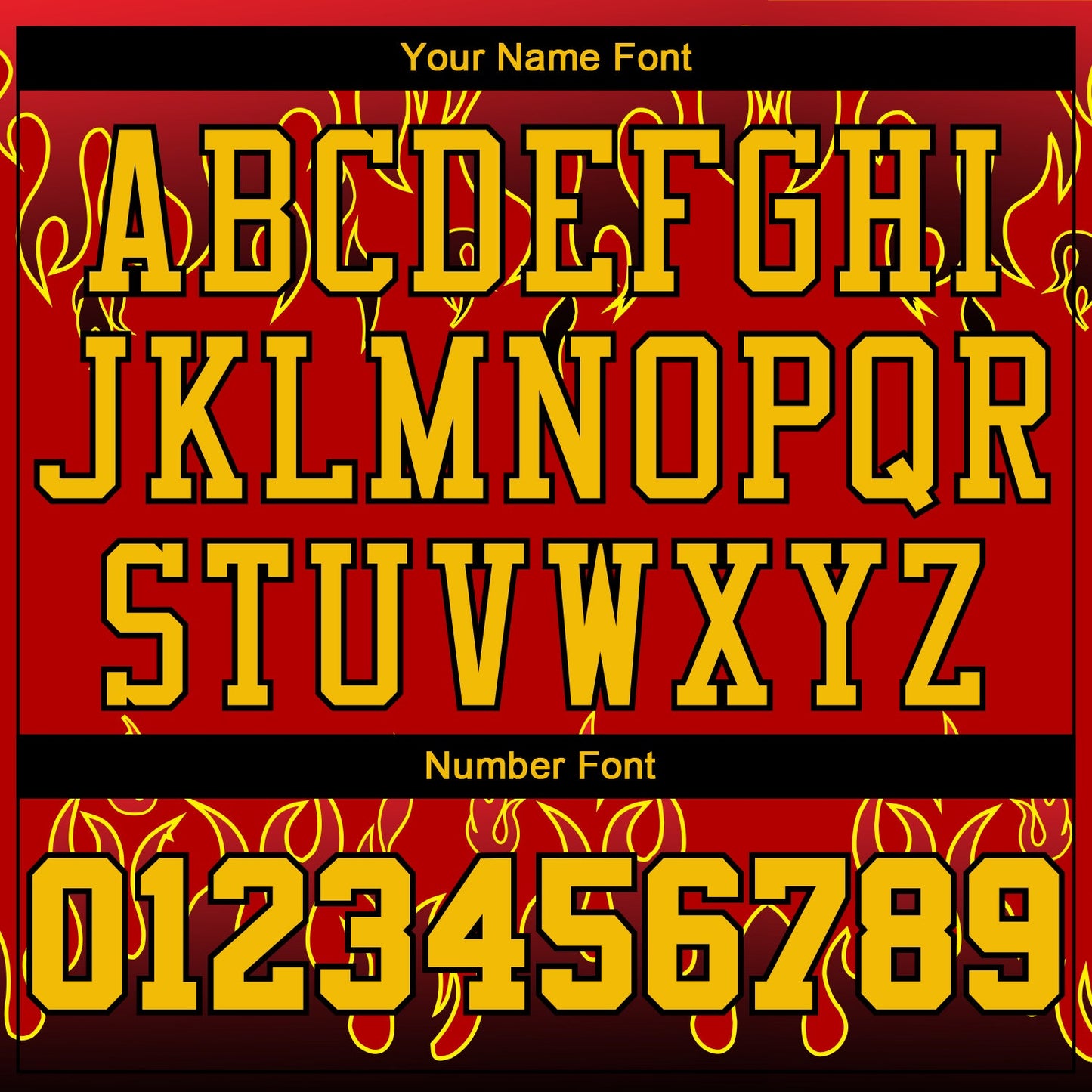 Custom Red Gold-Black Flame Round Neck Sublimation Basketball Uniform Jersey