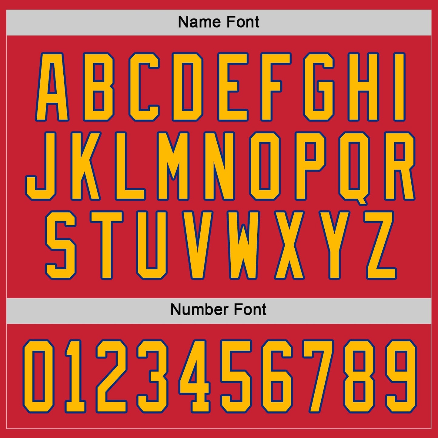 Custom Red Gold-Royal Hockey Jersey