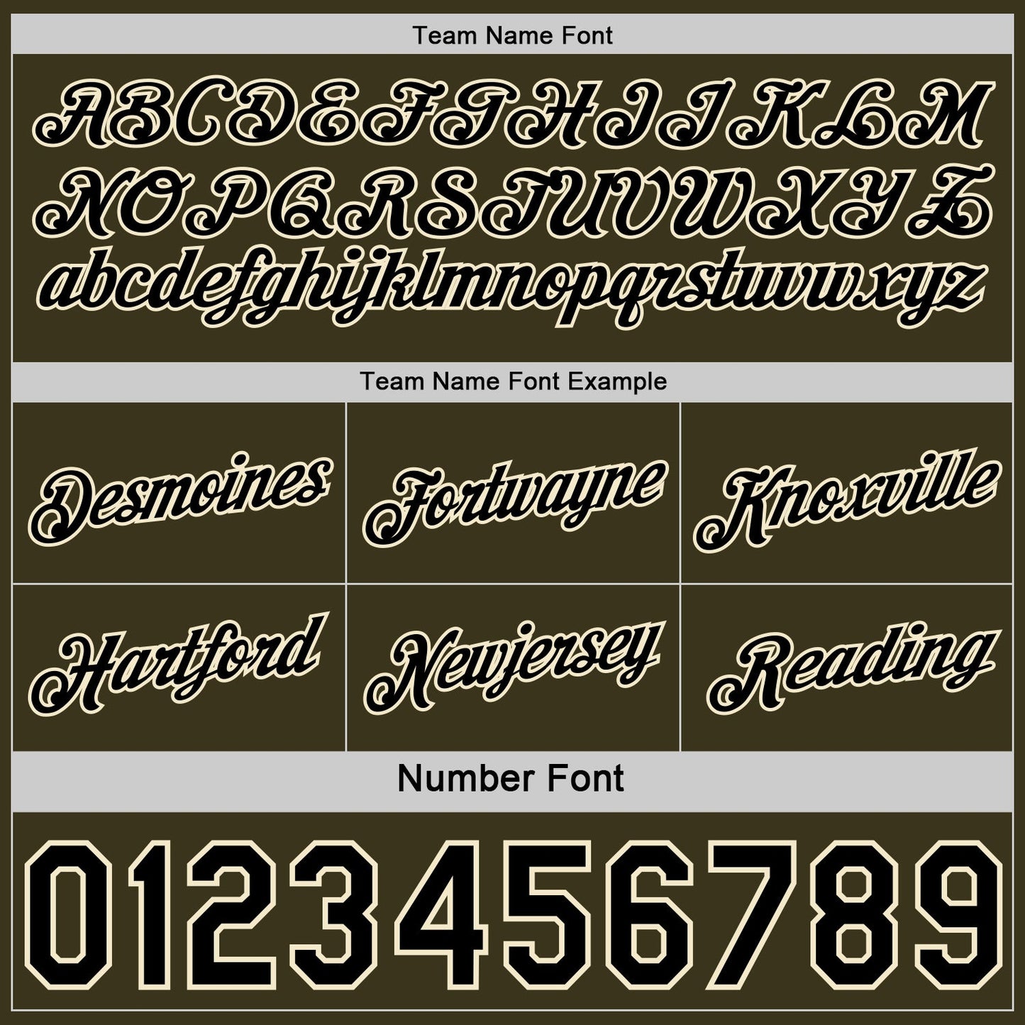 Custom Reversible Black Olive-Cream Double Side Star Sublimation Basketball Set Jersey
