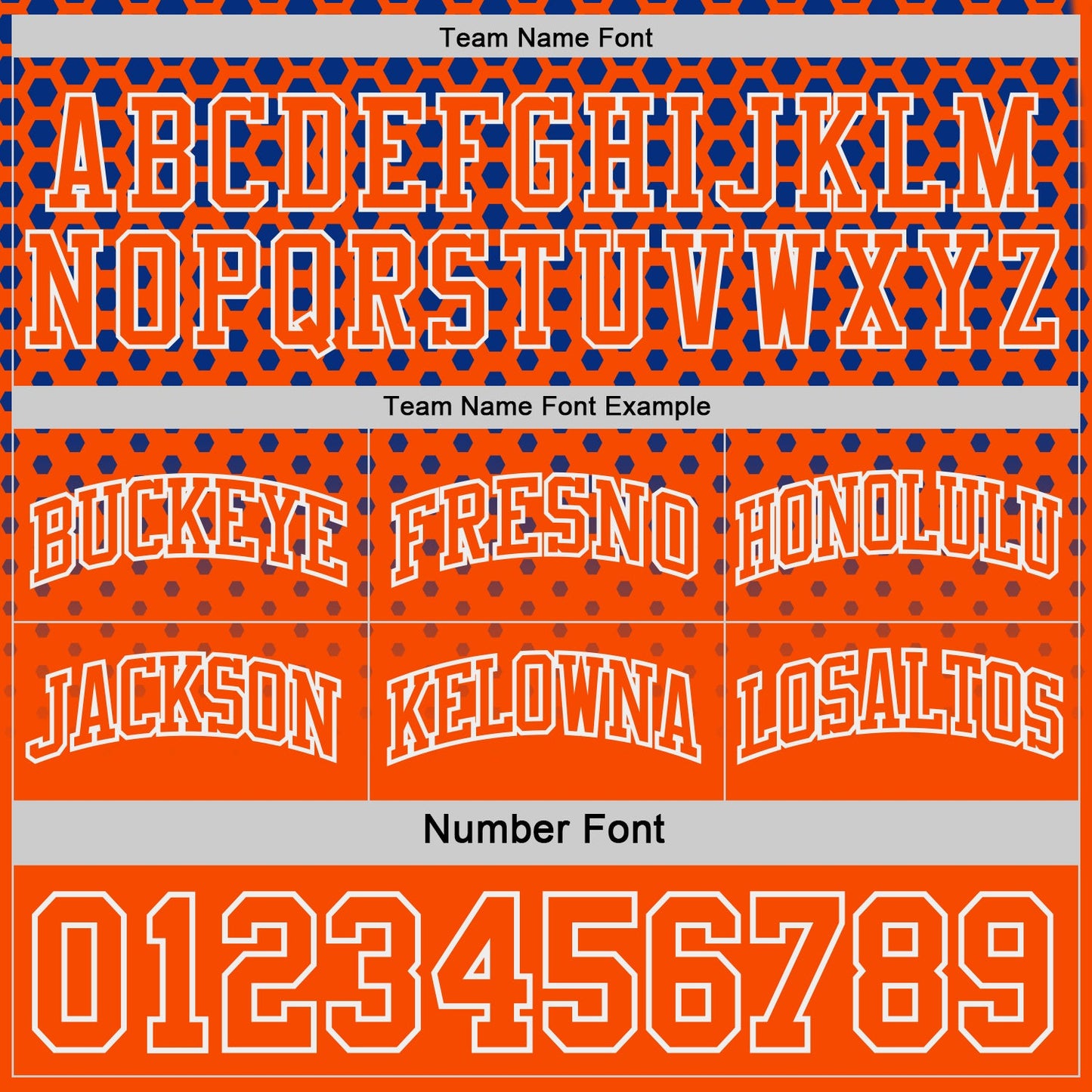Custom Royal Orange-White Side Panel Stripe Gradient Geometric Honeycomb Reversible Double Side Sublimation Basketball Set Jersey