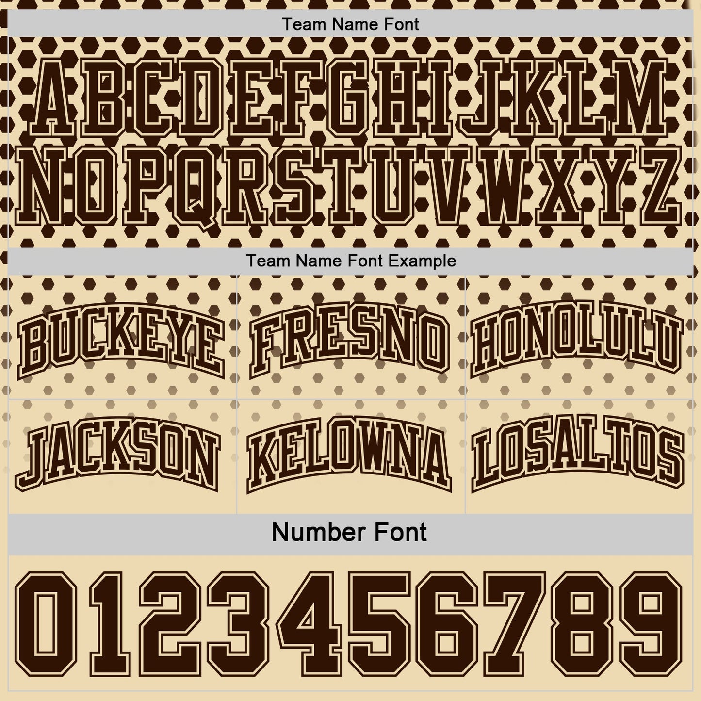 Custom Brown-Cream Side Panel Stripe Gradient Geometric Honeycomb Reversible Double Side Sublimation Basketball Set Jersey