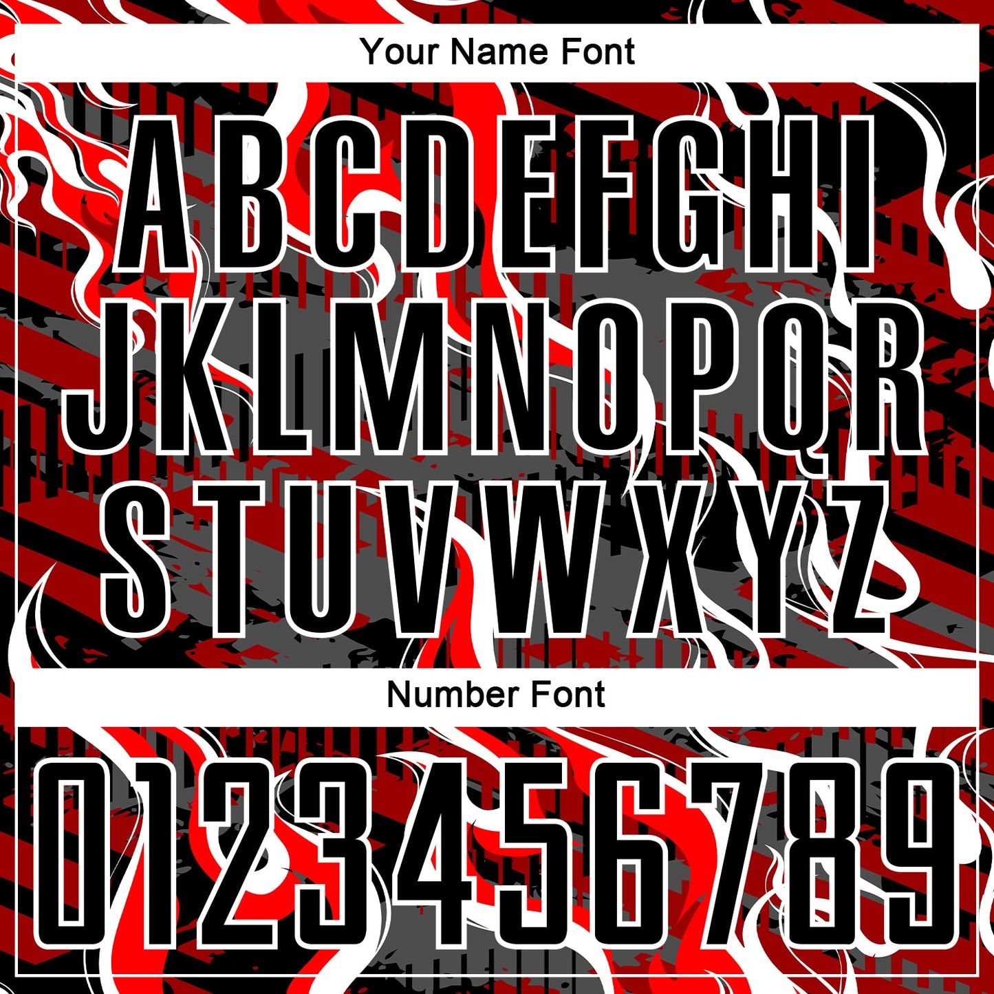 Custom Black Red-White Flame Sublimation Soccer Uniform Jersey