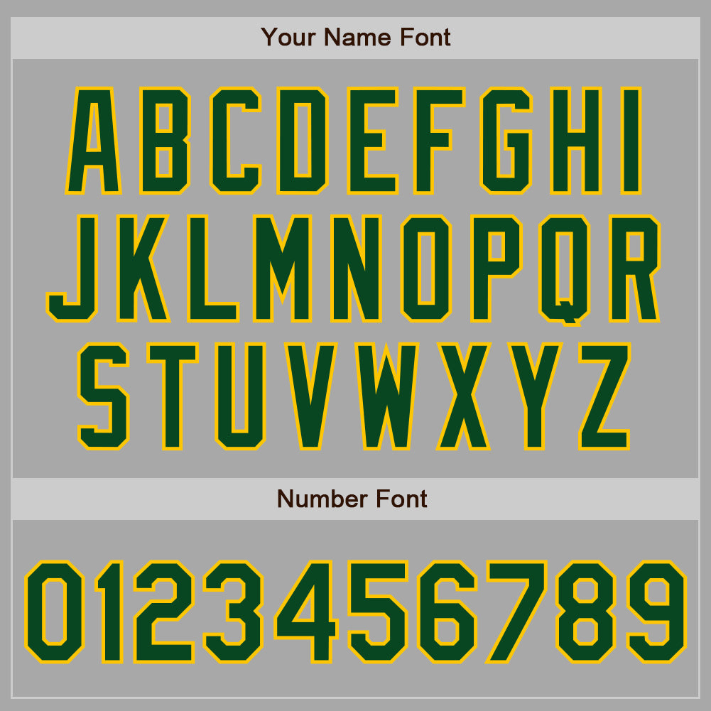 Custom Gray Green-Gold Two-Button Unisex Softball Jersey