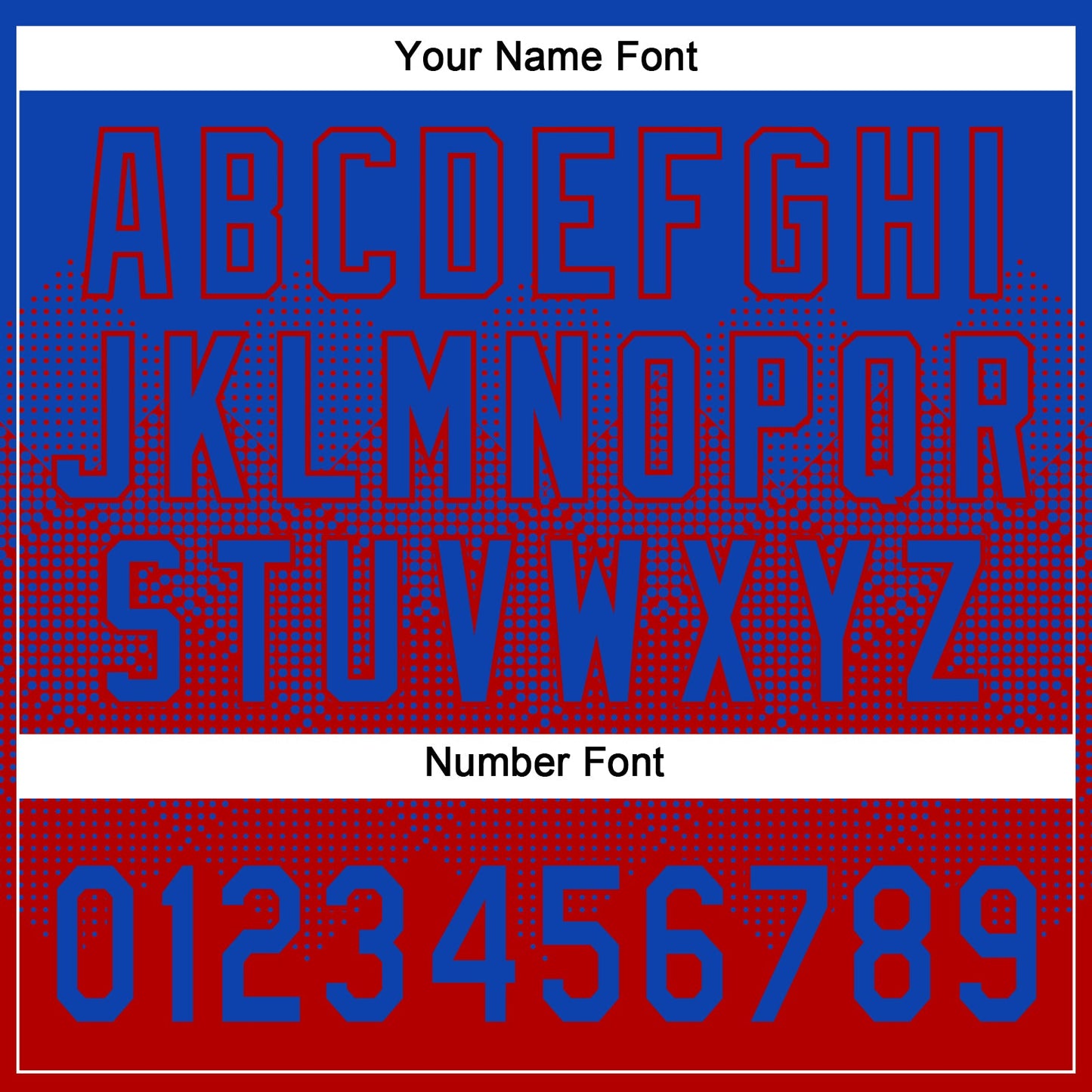 Custom Thunder Blue Red 3D Gradient Square Shape Two-Button Unisex Softball Jersey