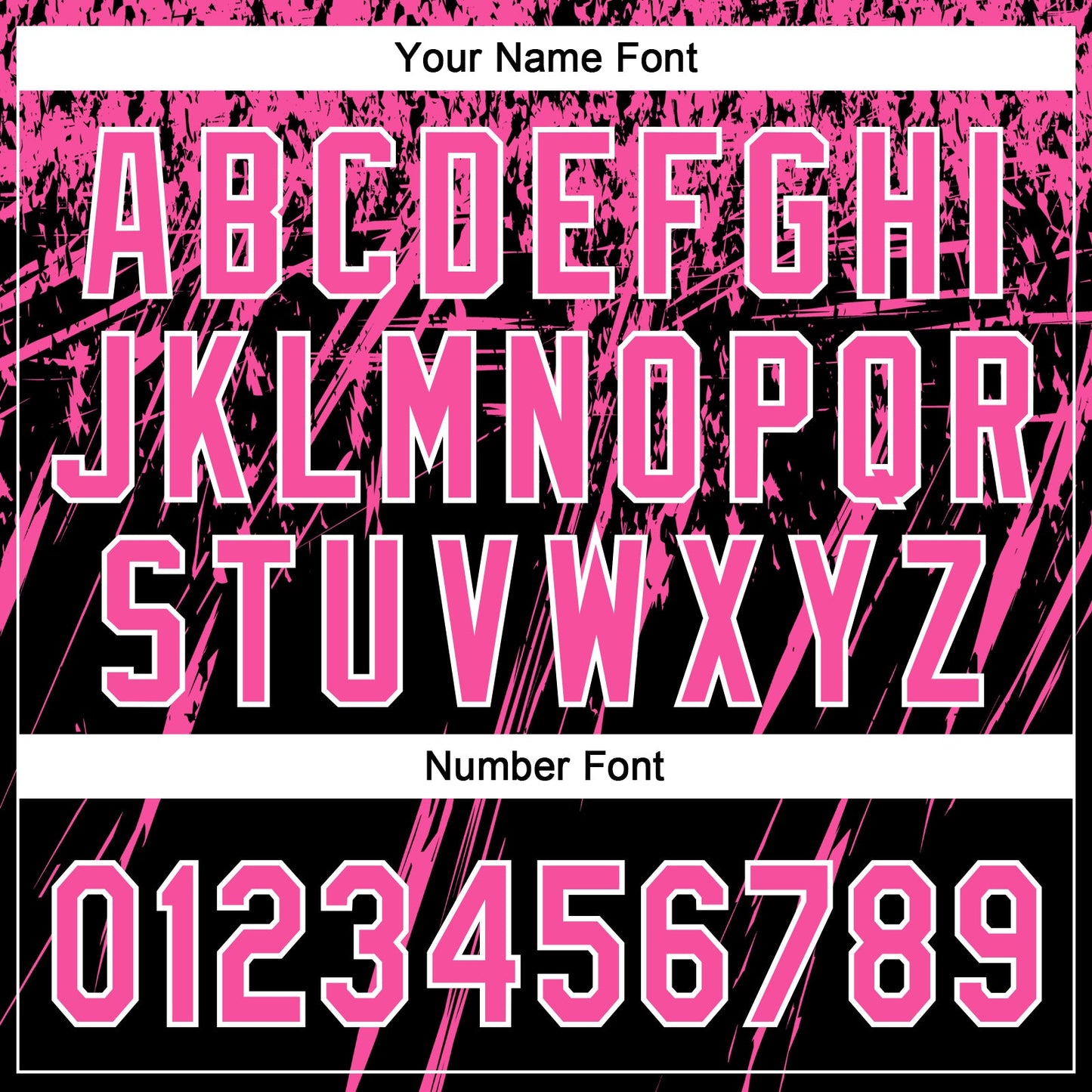 Custom Black Pink-White Distressed Scratch Brush Stroke Star Raglan Sleeves Two-Button Unisex Softball Jersey