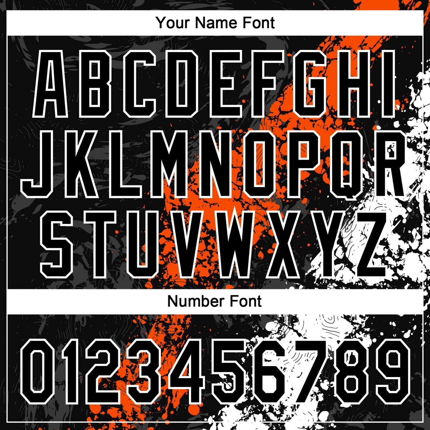 Custom Black Orange-White Dripping Splatter Cracked Texture Two-Button Unisex Softball Jersey