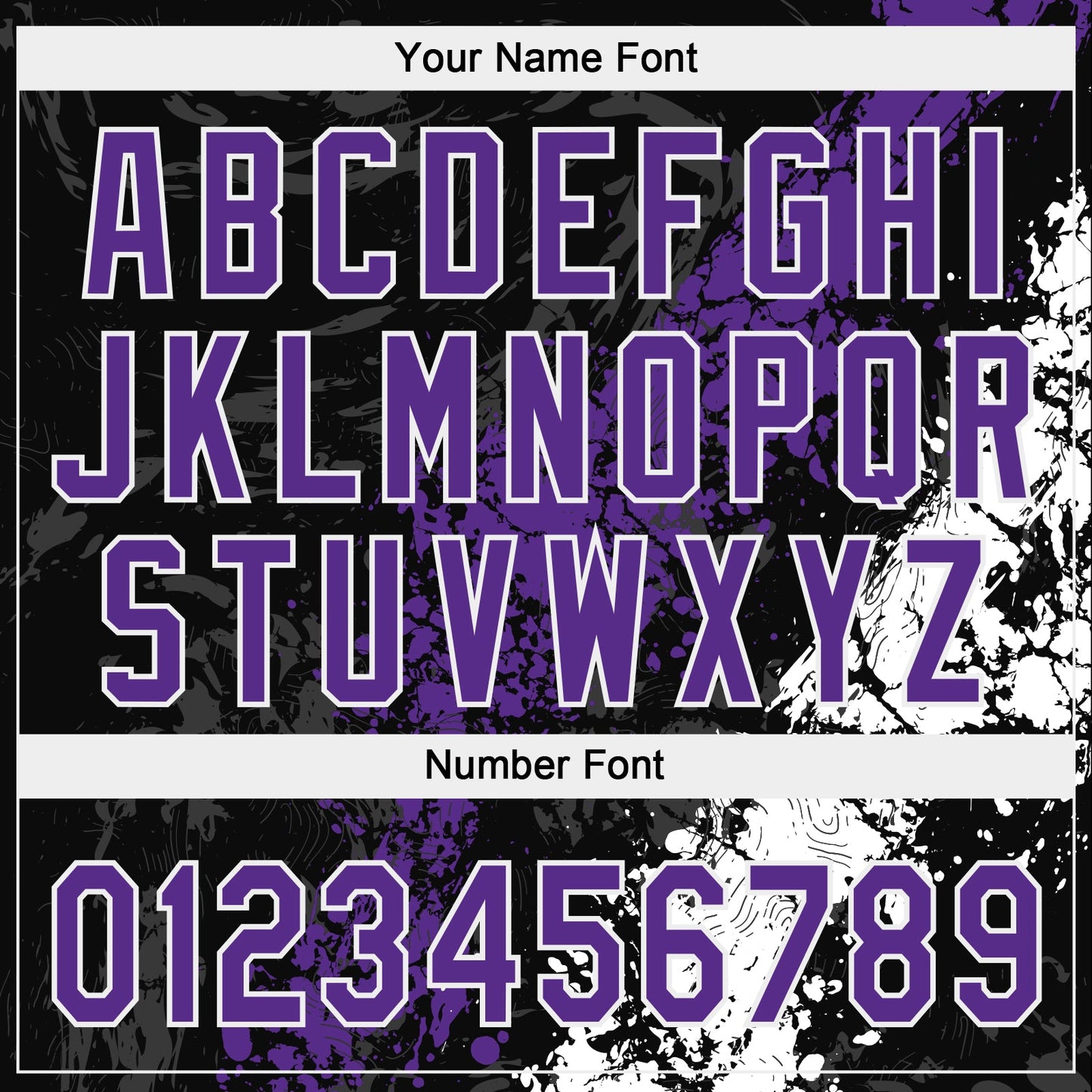 Custom Black Purple-White Dripping Splatter Cracked Texture Two-Button Unisex Softball Jersey