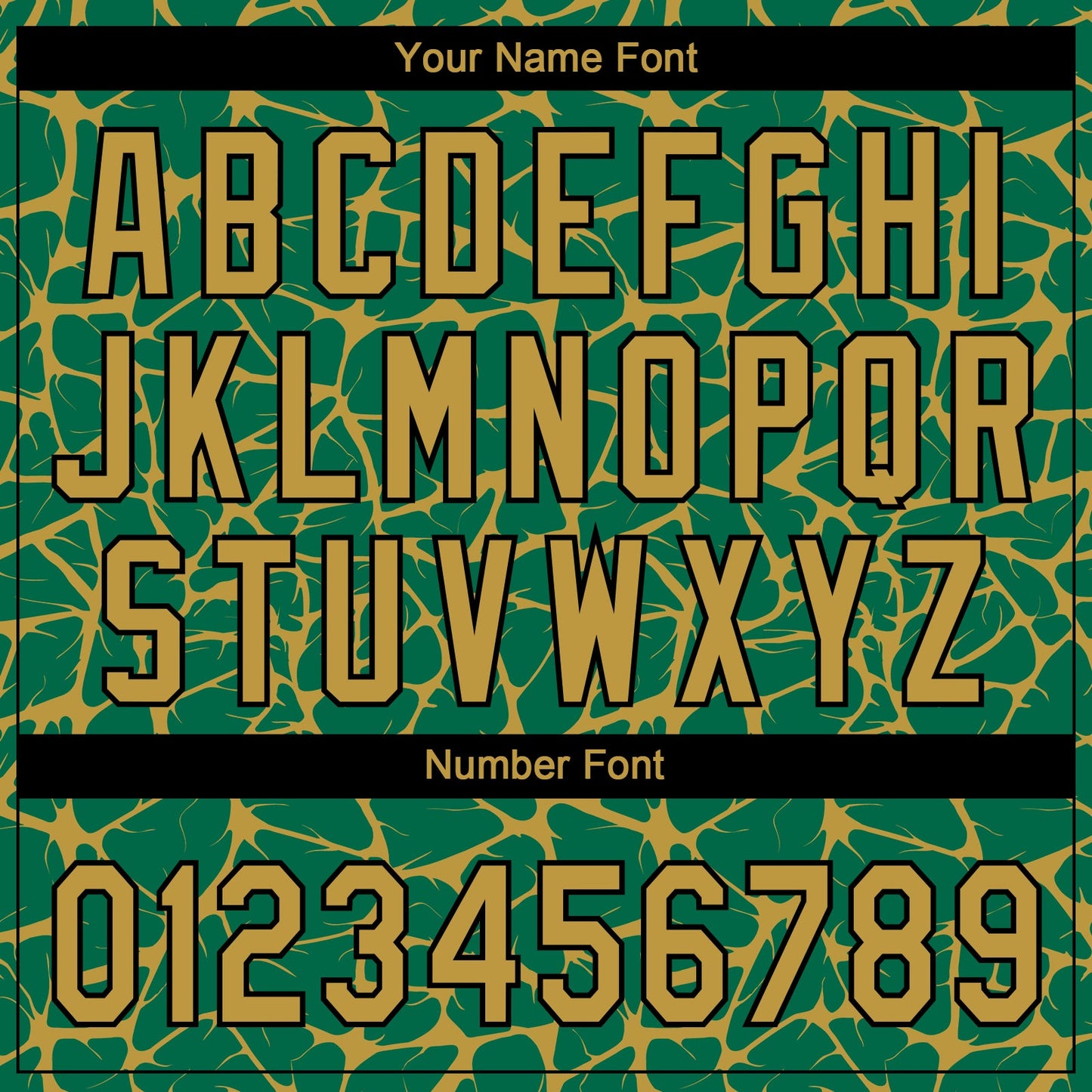 Custom Kelly Green Old Gold-Black Abstract Network Crackle Two-Button Unisex Softball Jersey