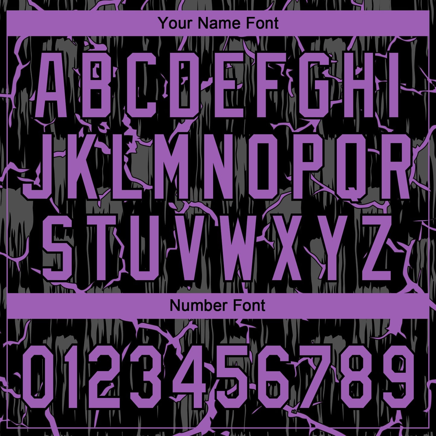 Custom Black Medium Purple-Gray Raglan Sleeves Neon Lightning Crackle Two-Button Unisex Softball Jersey