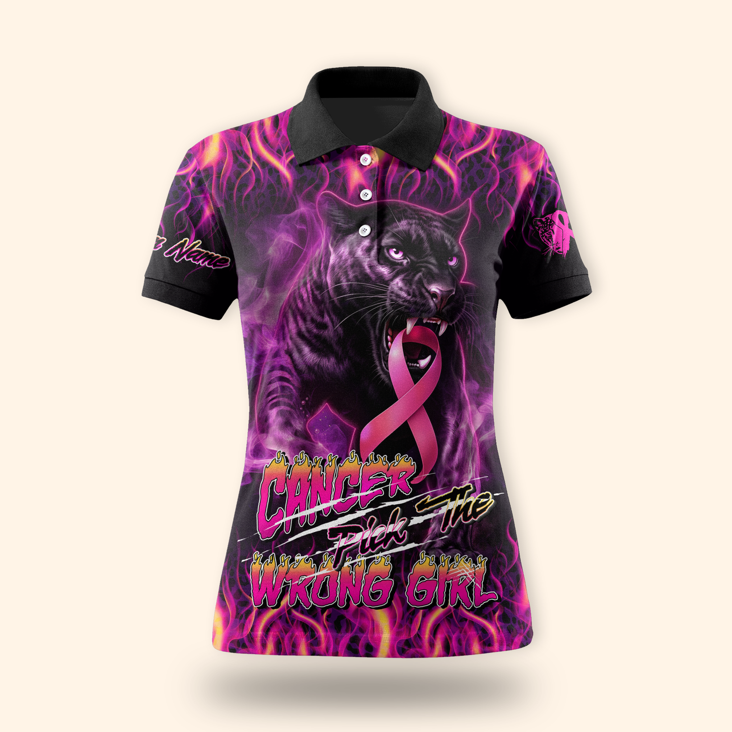 Personalized Cancer Pick The Wrong Girl - Breast Cancer Awareness Shirt