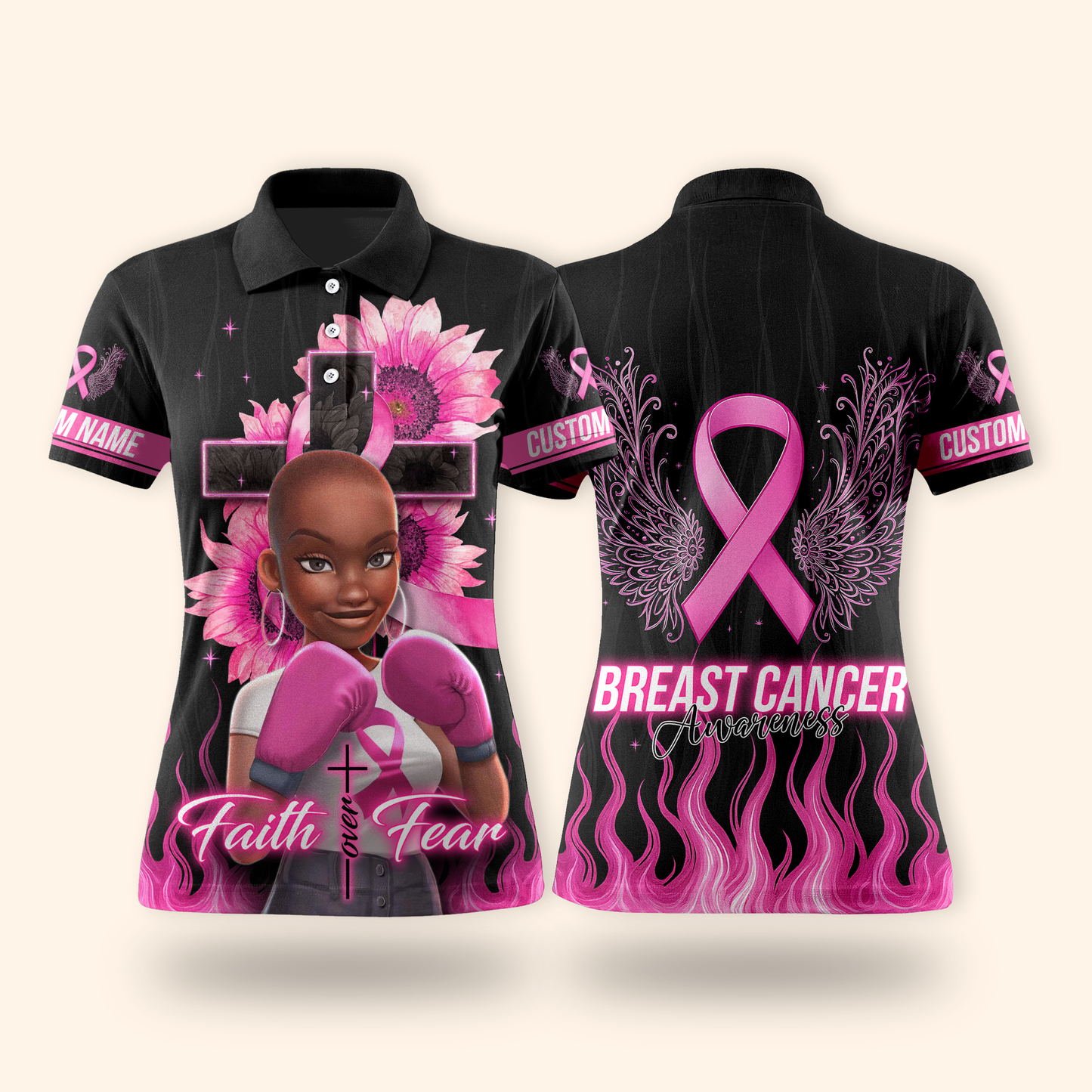 Faith Over Fear Activewear Set, Custom Choo