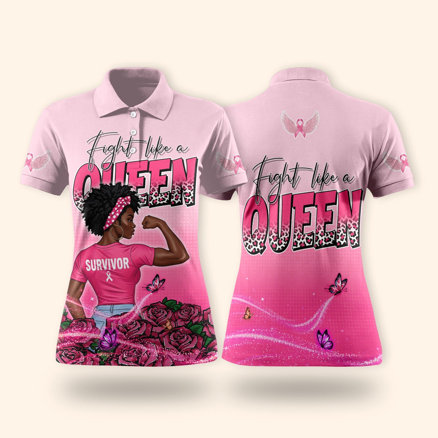 Fight Like A Queen Shirt - Survivor Breast Cancer Awareness Shirt