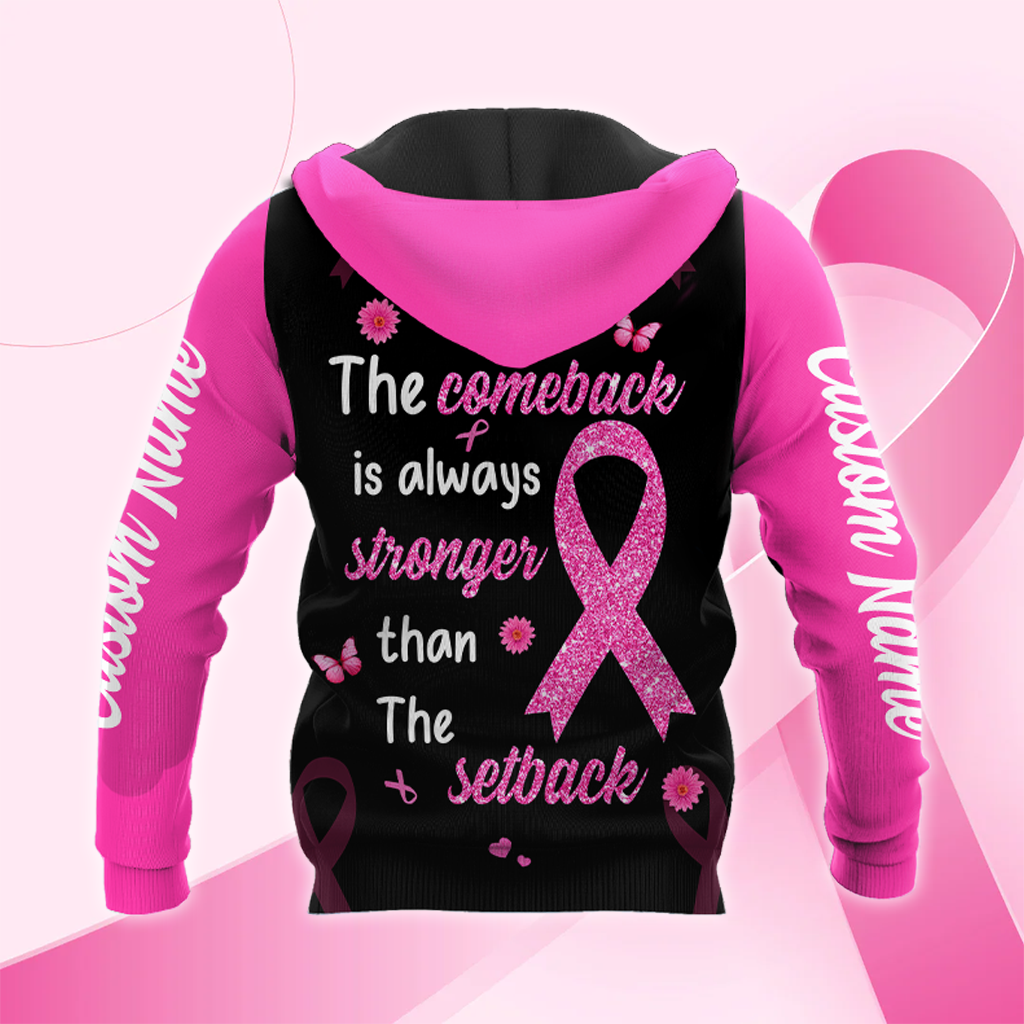 Personalized In October We Wear Pink Black Queen - Breast Cancer Awareness Shirt, Custom Choo