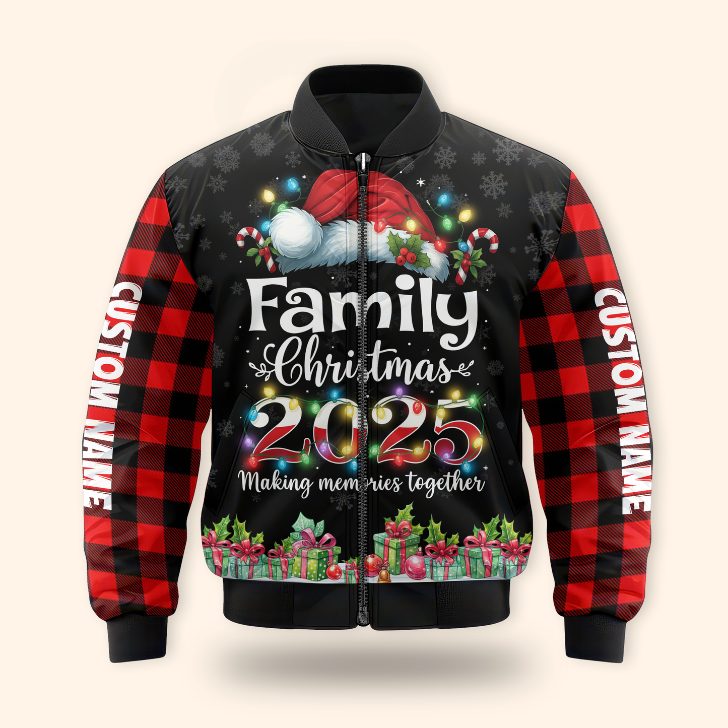 Family Christmas 2025 Hoodie – Making Memories Together, Matching Holiday Zip Up