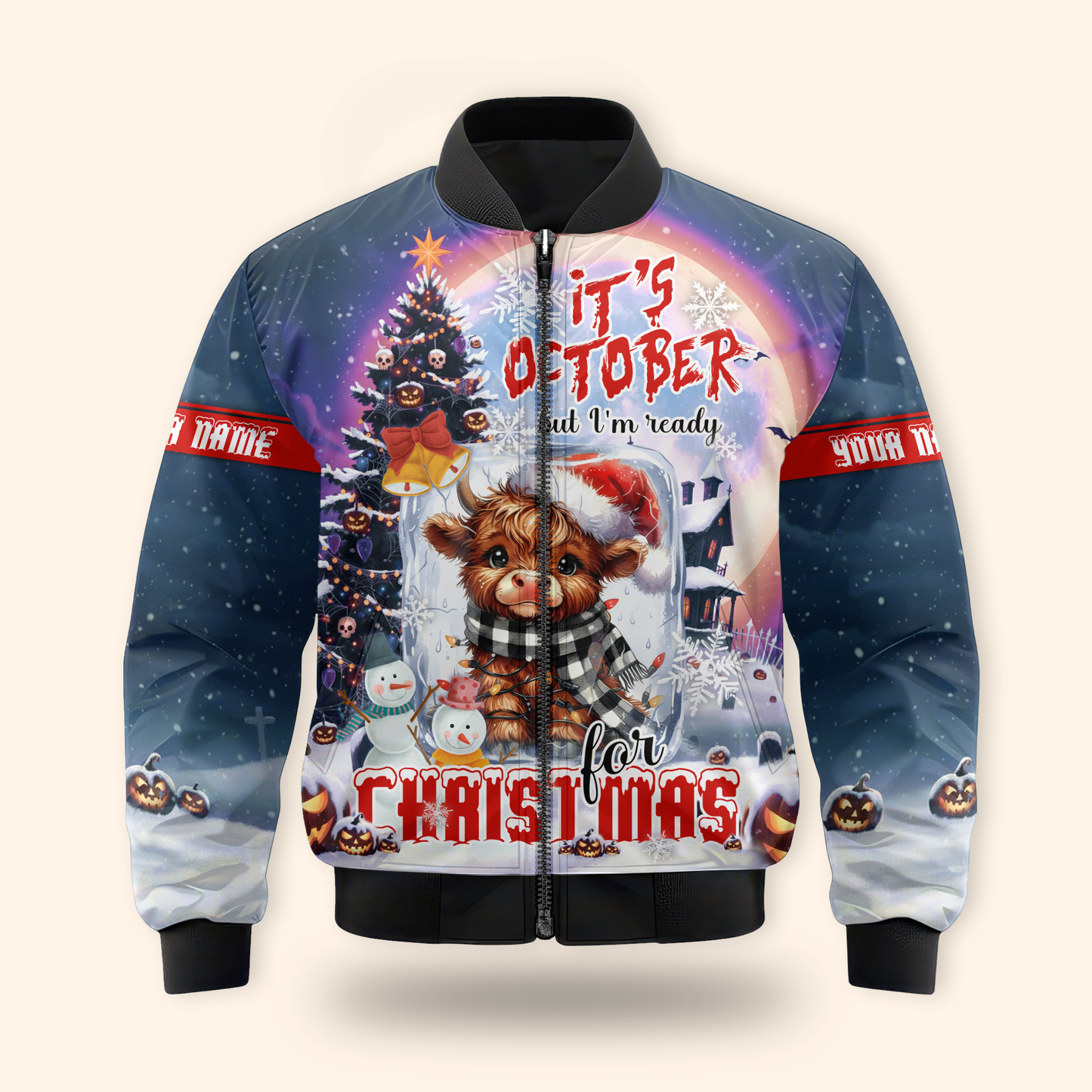 October's Christmas Cow Apparel, Custom Choo