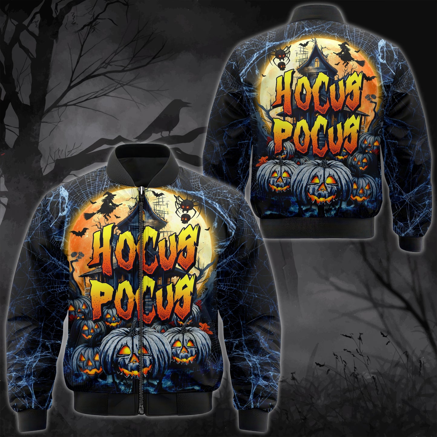 Hocus Pocus Halloween Shirt – Spooky Pumpkins & Haunted House Design