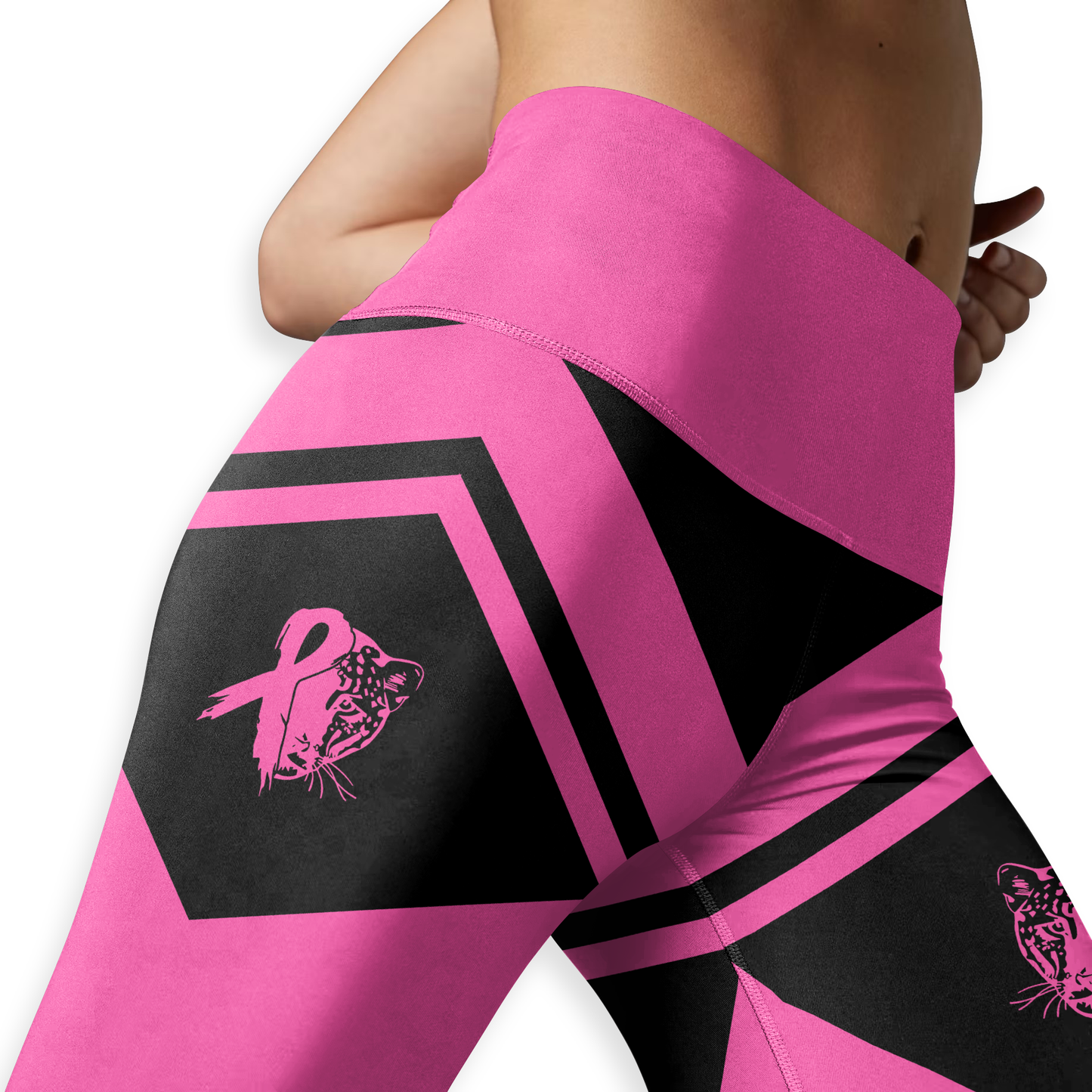 Personalized Stronger Than Cancer - Combo Legging Tanktop Breast Cancer Awareness