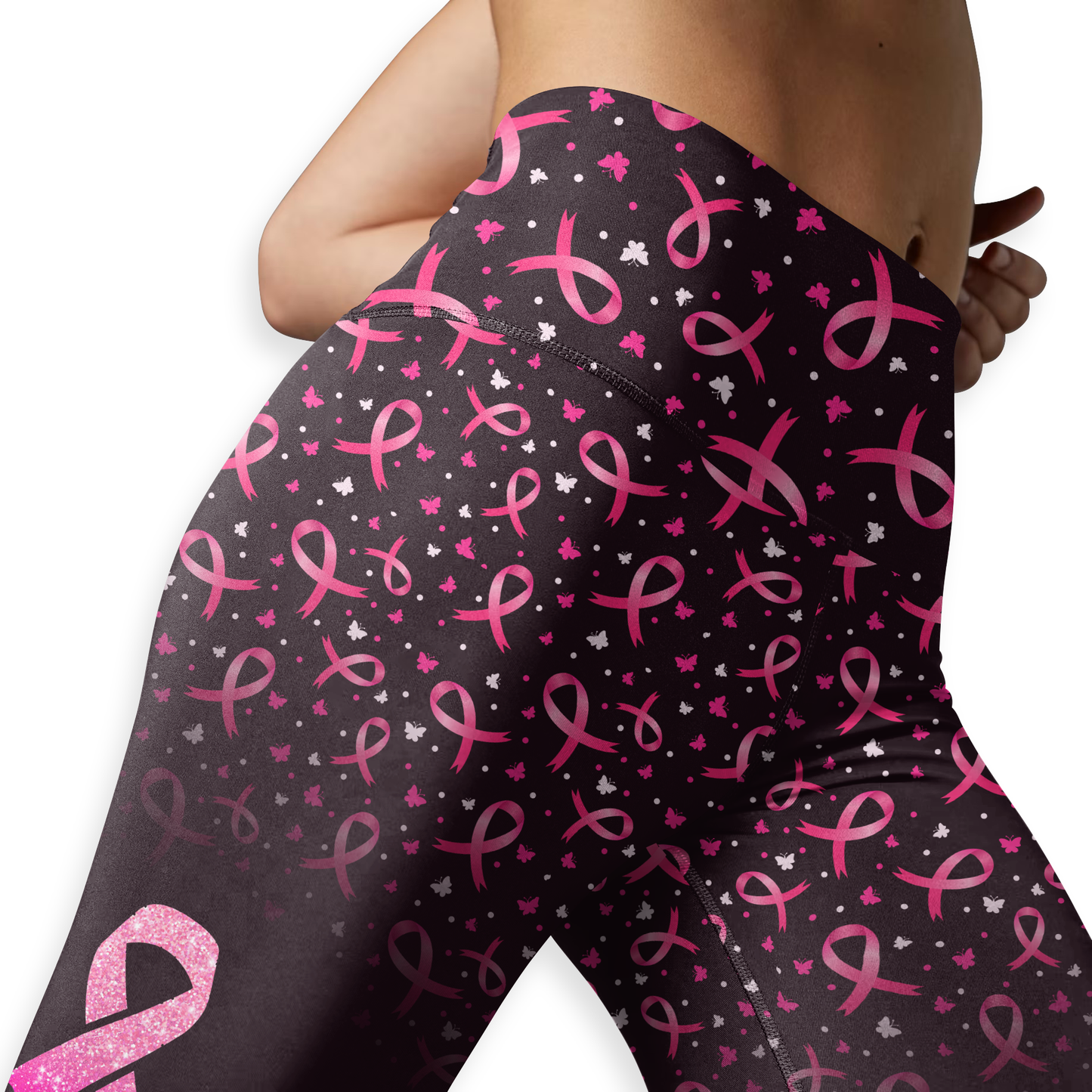 Fight Like A Warrior - Combo Legging Tanktop Breast Cancer Awareness
