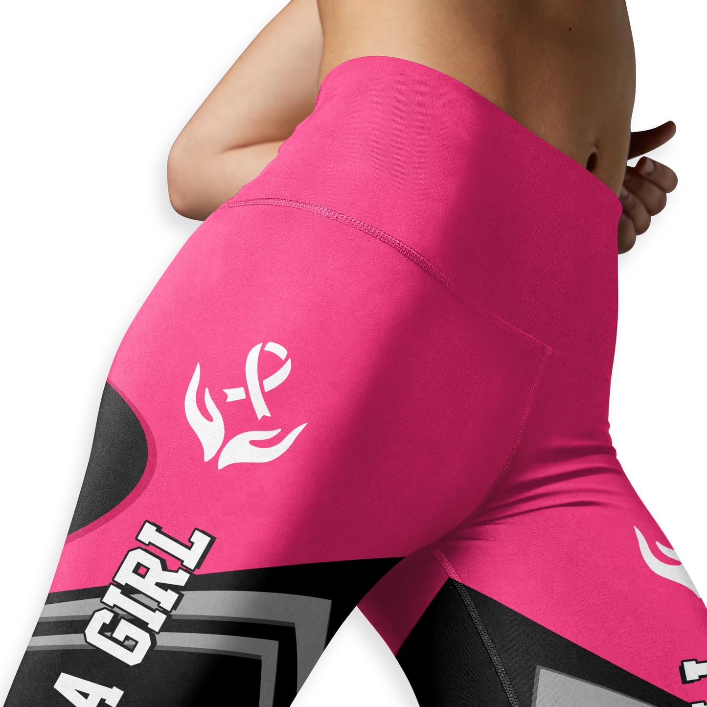 Personalized Fight Like A Fairy Girl - Combo Legging Tanktop Breast Cancer Awareness