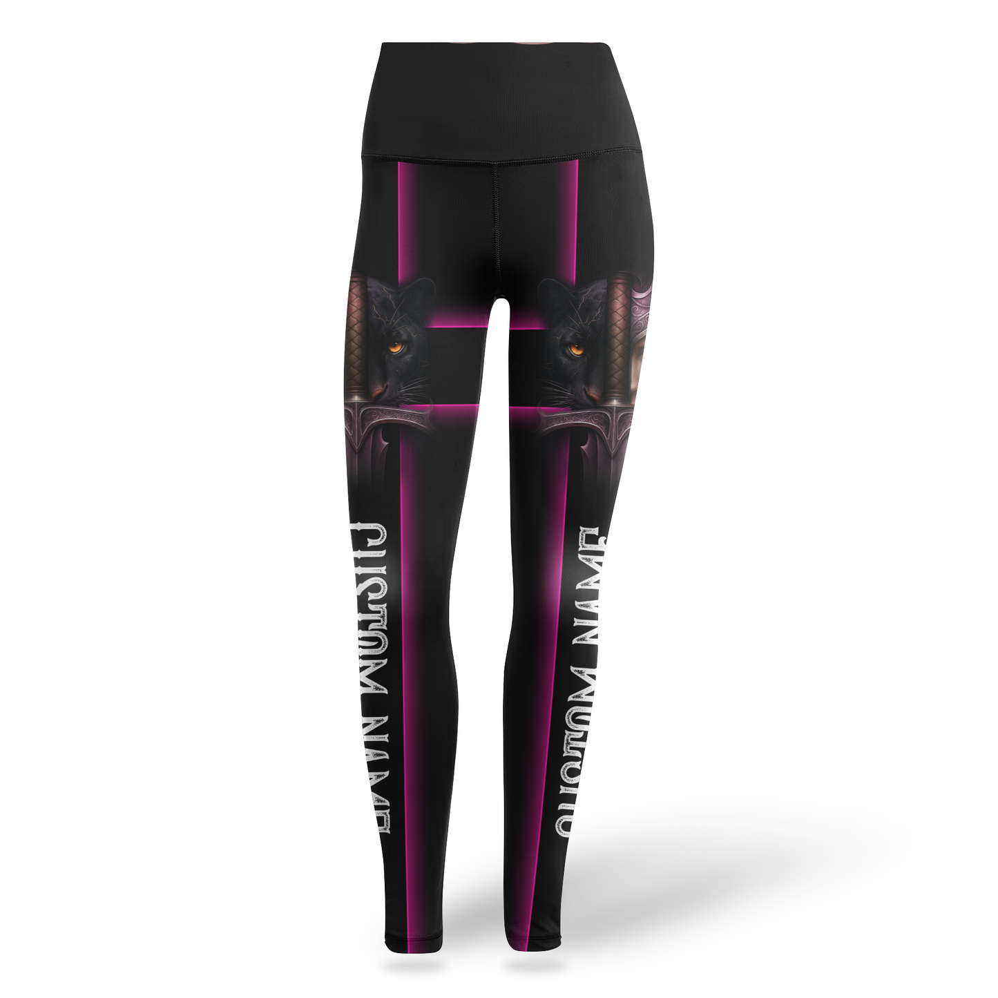 Personalized Breast Cancer "Cancer Beast" Leggings and Hollow Tank Set