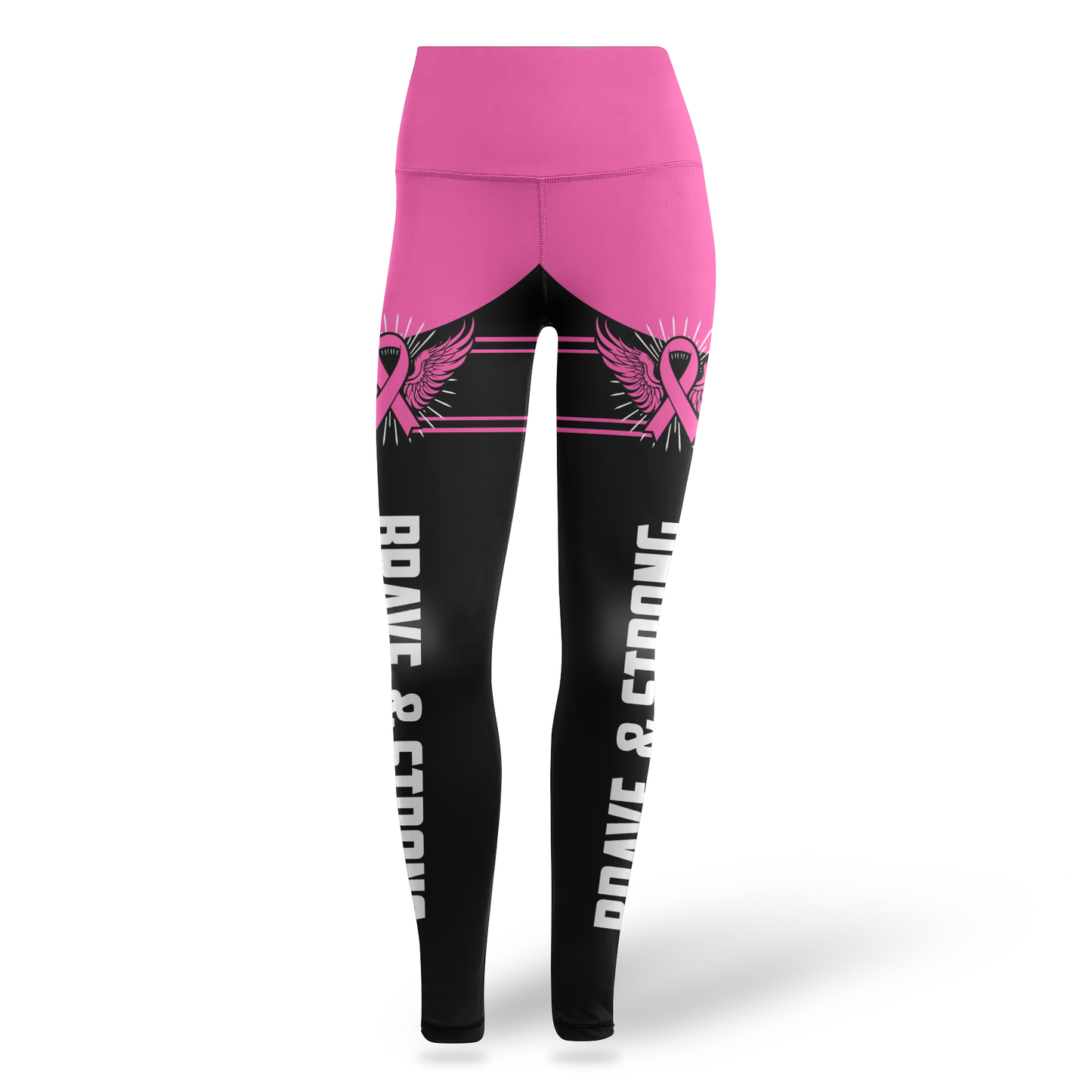 Personalized Breast Cancer Angel of Hope Leggings and Hollow Tank Set, Custom Choo
