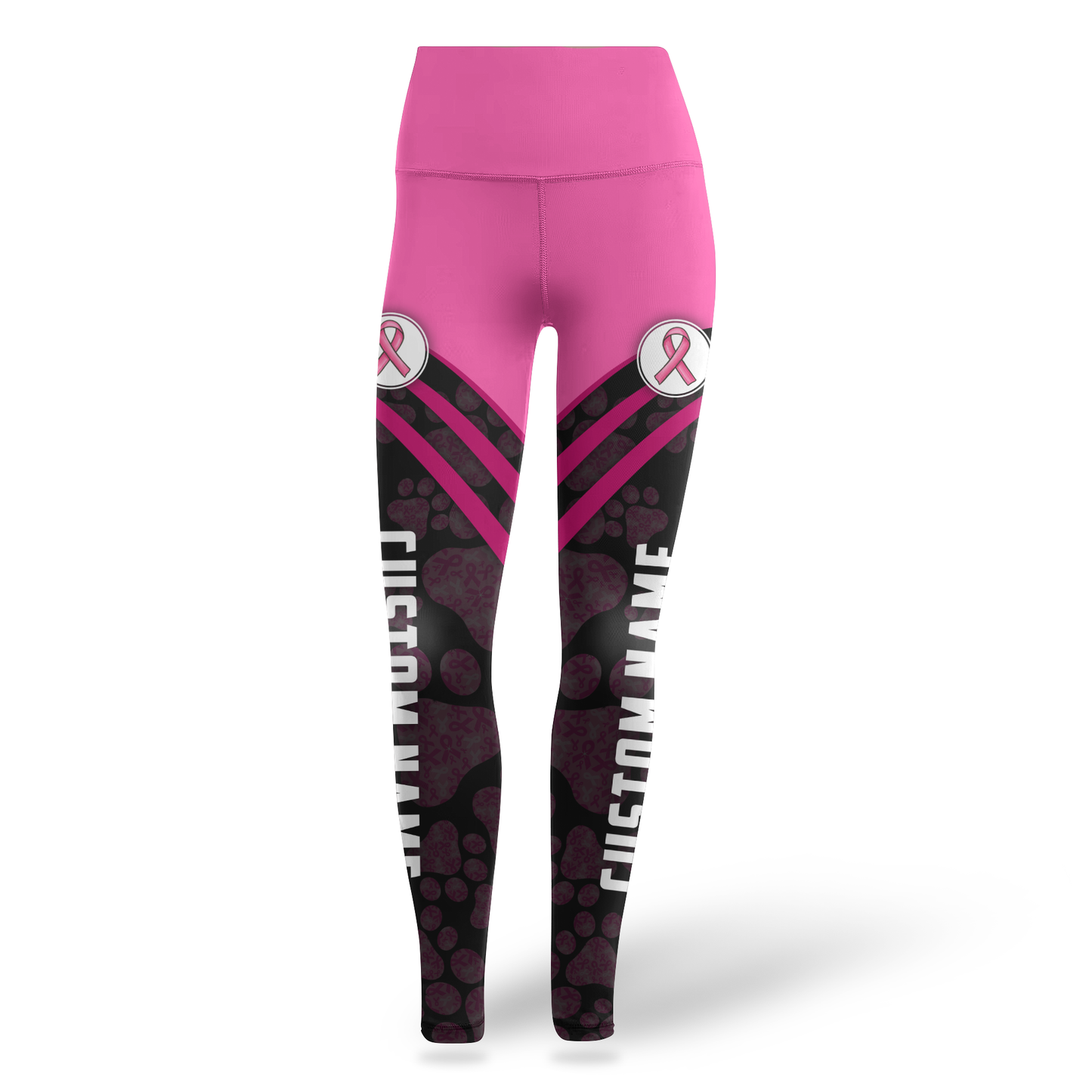 Personalized Real Bulldogs Wear Pink - Combo Legging Tanktop Breast Cancer Awareness