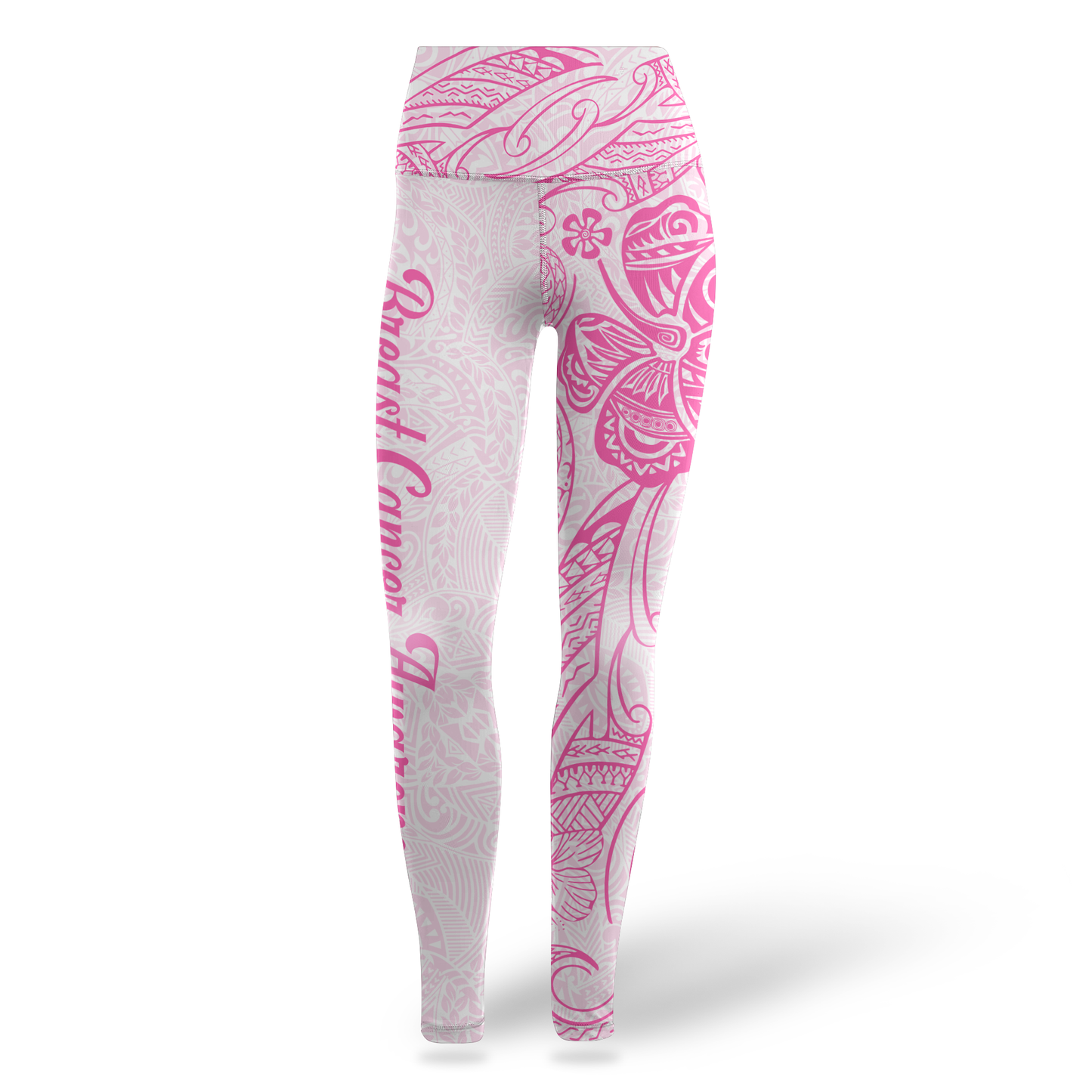 Custom Name Maori Pattern - Combo Legging Breast Cancer Awareness