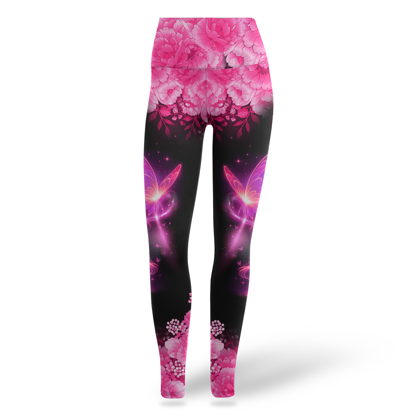 Pink Butterfly Ribbon of Hope - Combo Legging Tanktop Breast Cancer Awareness