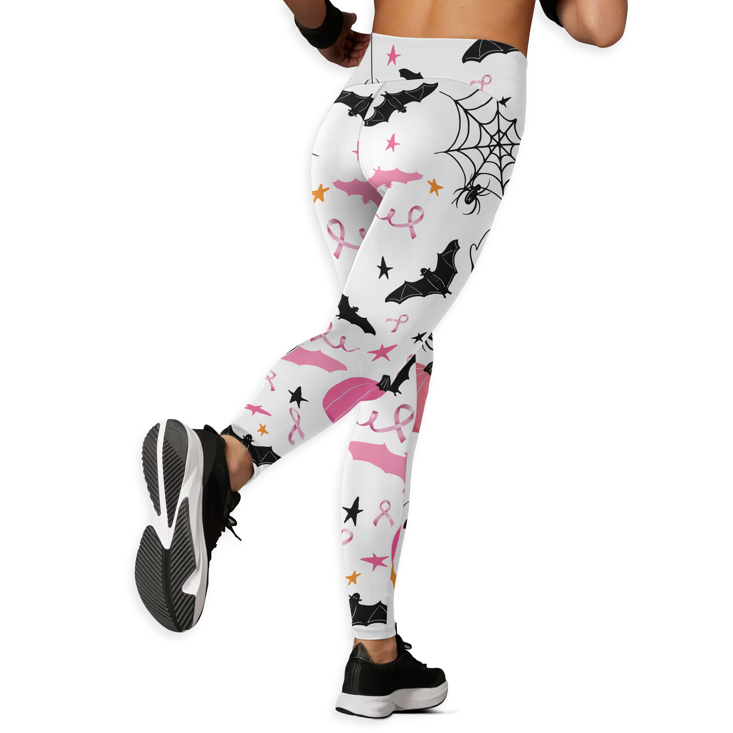 Boo! Pink Ribbon Halloween Activewear – Support Breast Cancer Awareness, Custom Choo