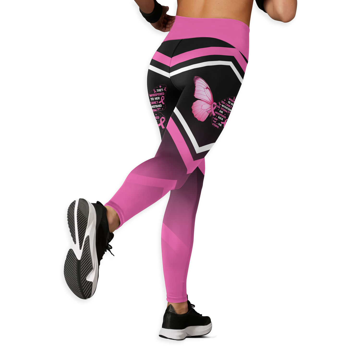 Breast Cancer Warrior - Combo Legging Breast Cancer Awareness