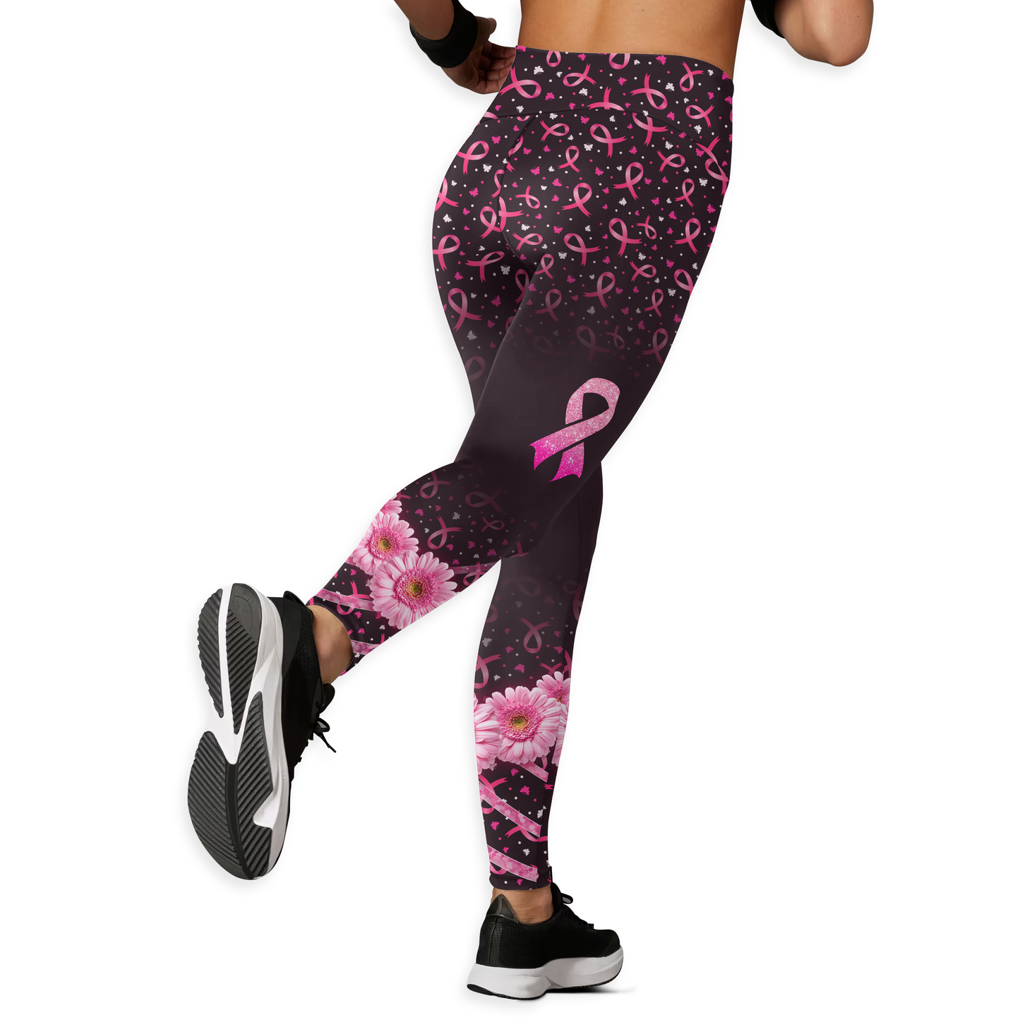 Fight Like A Warrior - Combo Legging Tanktop Breast Cancer Awareness