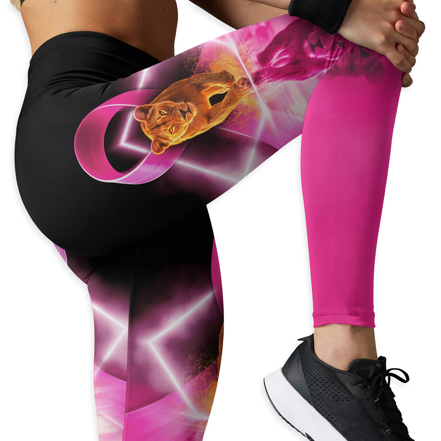 Stronger Than Cancer - Combo Legging Breast Cancer Awareness