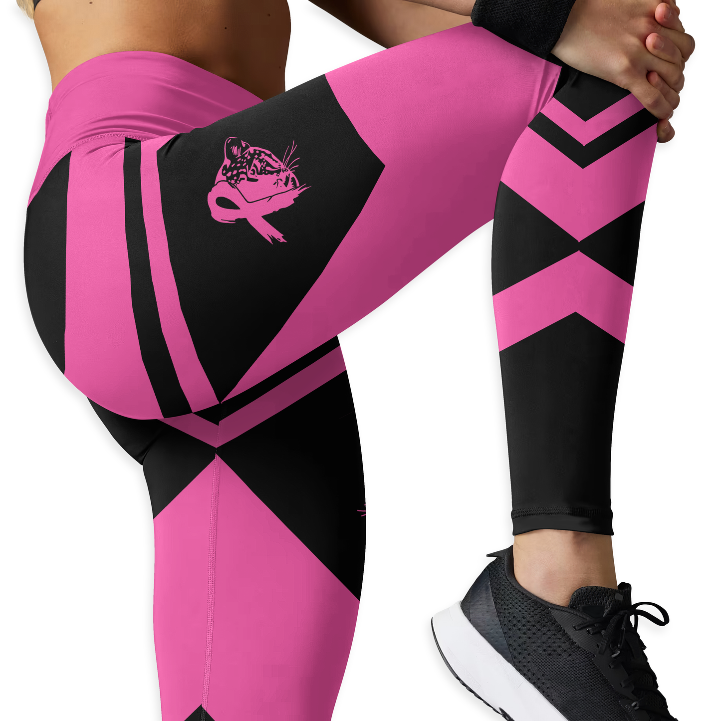 Personalized Stronger Than Cancer - Combo Legging Tanktop Breast Cancer Awareness