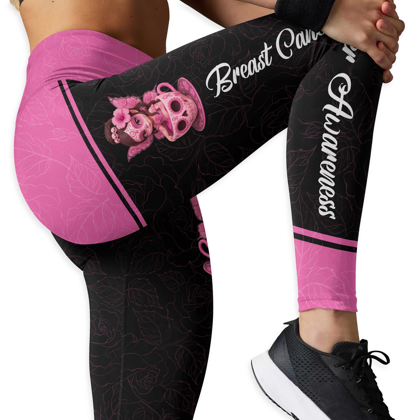 Fight Like a Girl - Breast Cancer Awareness Tank Top & Leggings Set