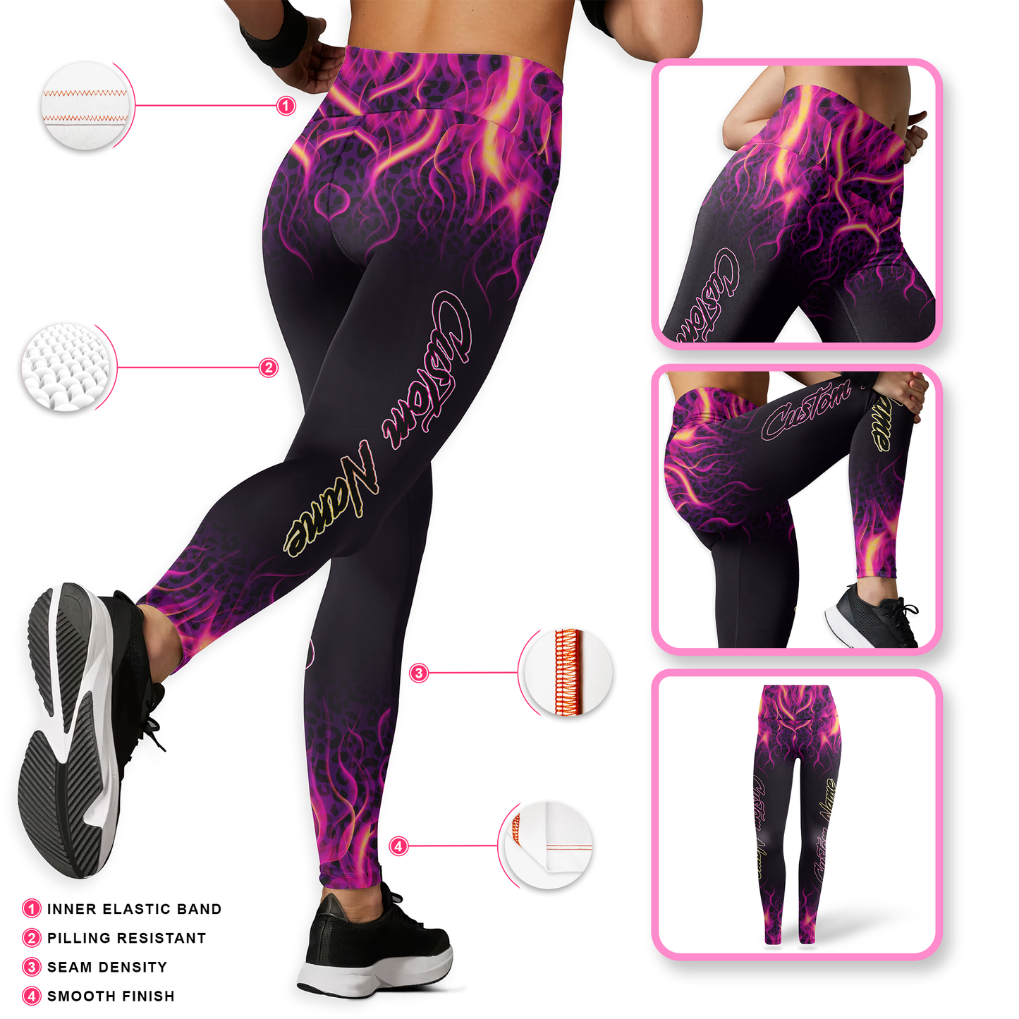 Personalized Cancer Pick The Wrong Girl - Combo Legging Tanktop Breast Cancer Awareness