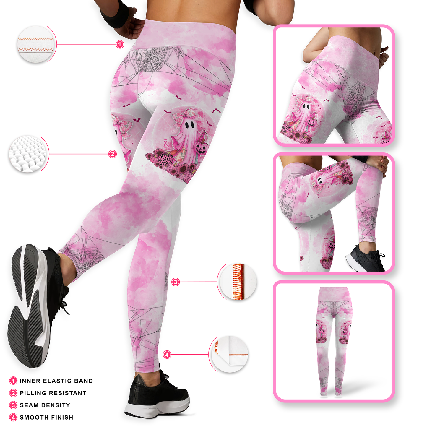 In October We Wear Pink - Combo Legging Tanktop Breast Cancer Awareness