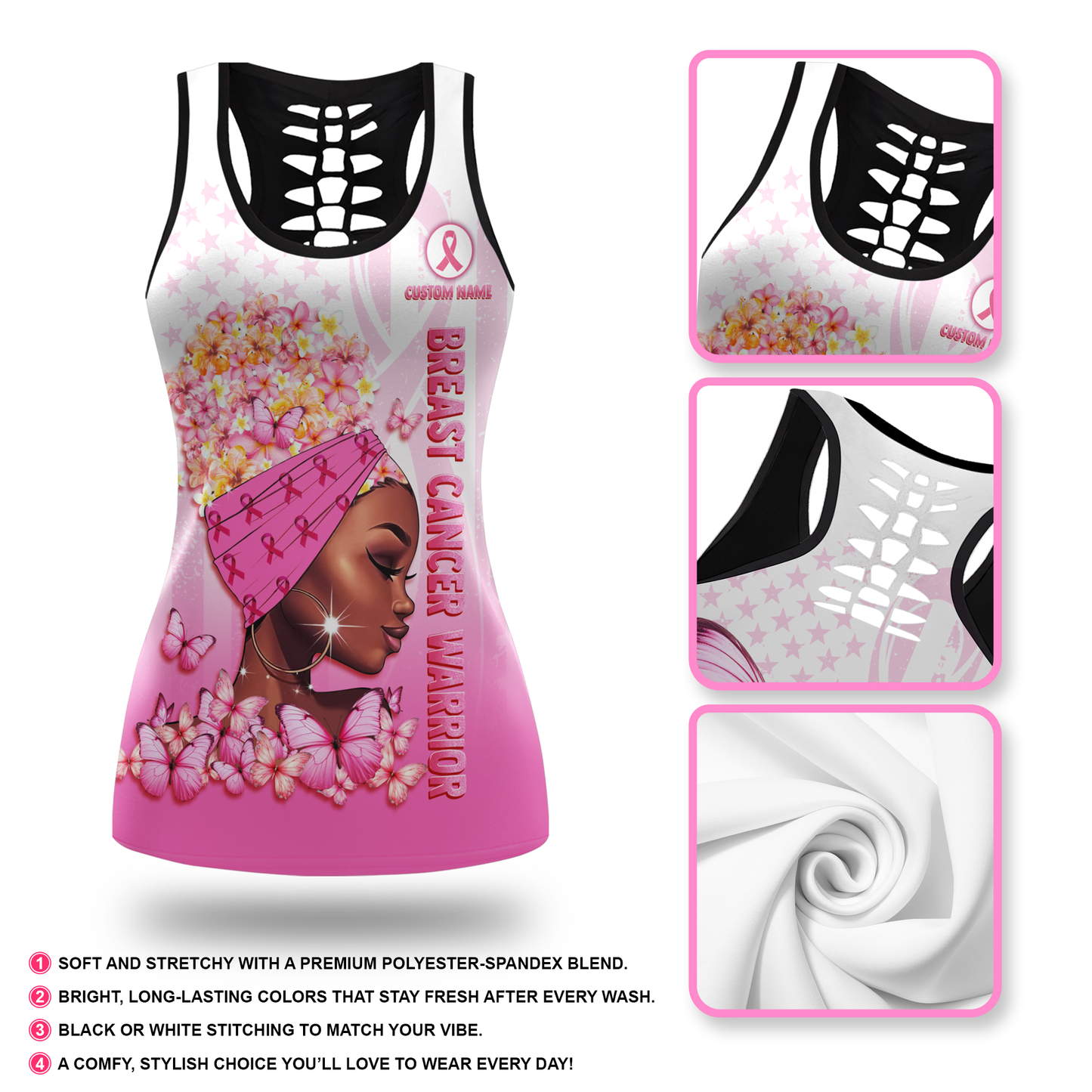 I'm Back The Storm - Combo Legging Breast Cancer Awareness