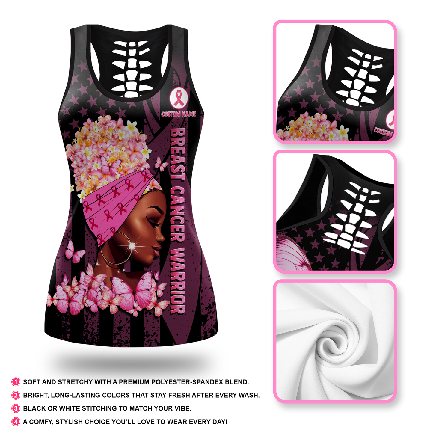 Breast Cancer Warrior - Combo Legging Breast Cancer Awareness