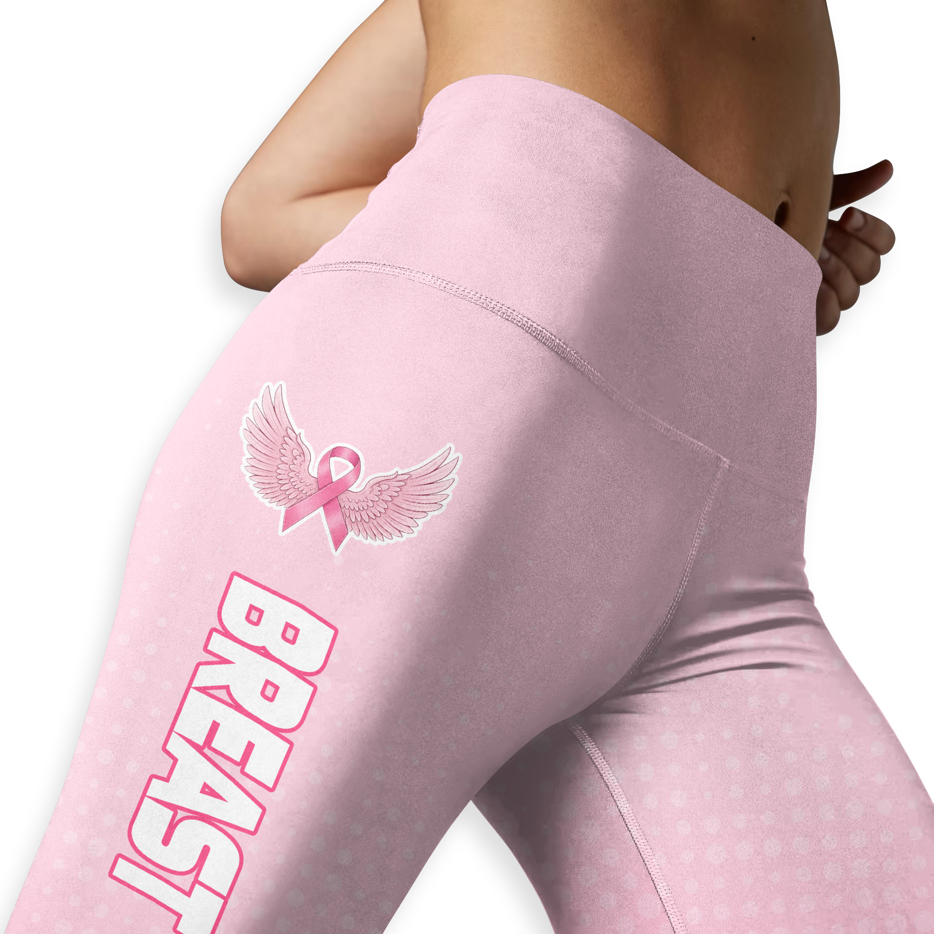 Fight Like A Queen - Combo Legging Breast Cancer Awareness, Custom Choo