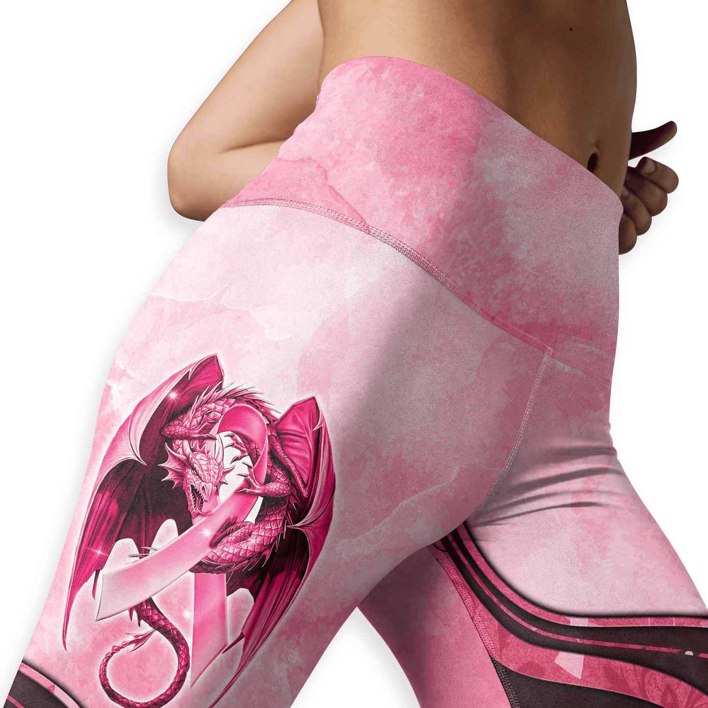 Warrior Dragon Breast Cancer Awareness Set, Custom Choo