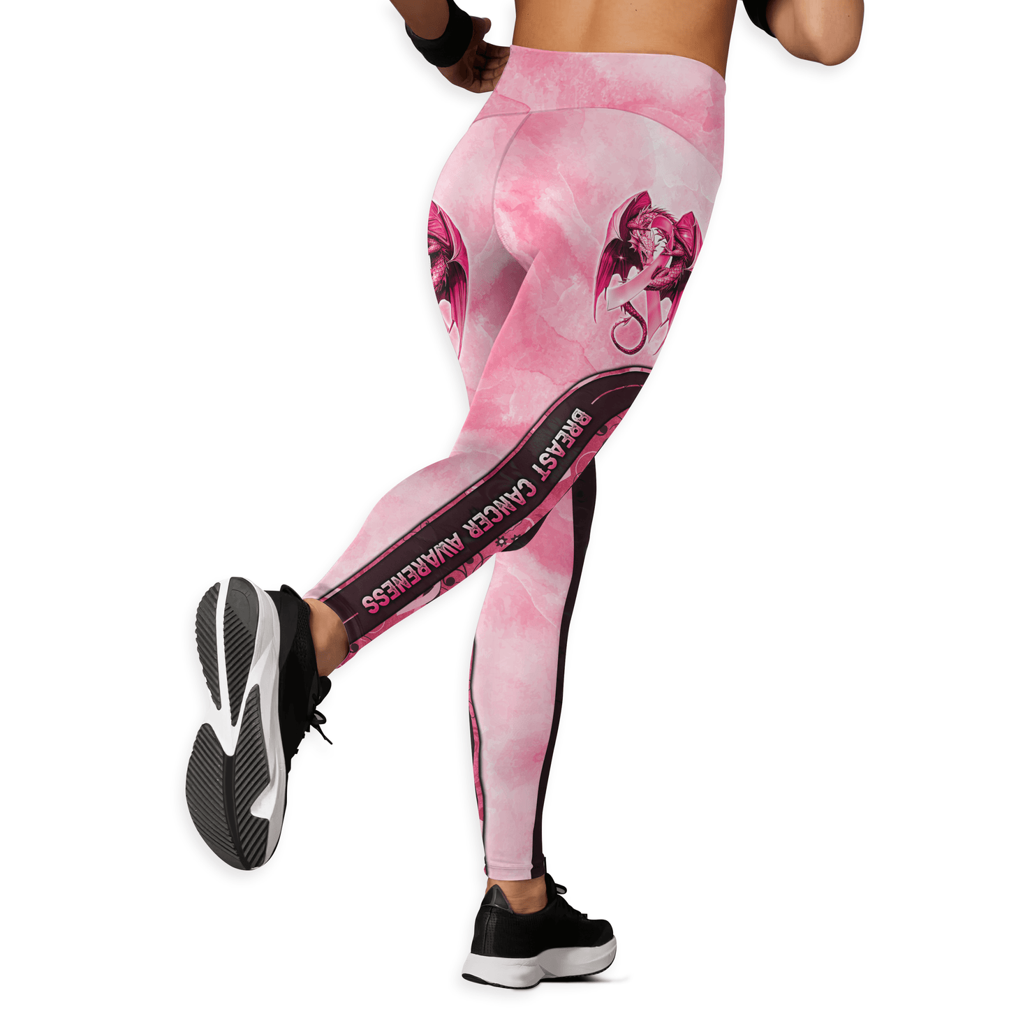 Warrior Dragon Breast Cancer Awareness Set, Custom Choo
